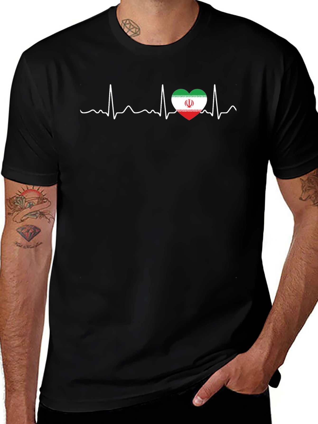 Iran Heartbeat T-Shirt - Show Your Love