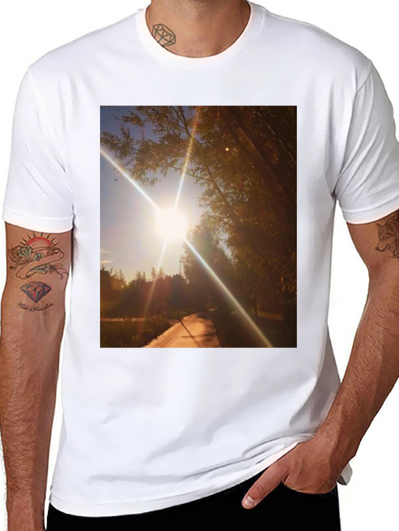Sunlit Path Graphic Tee