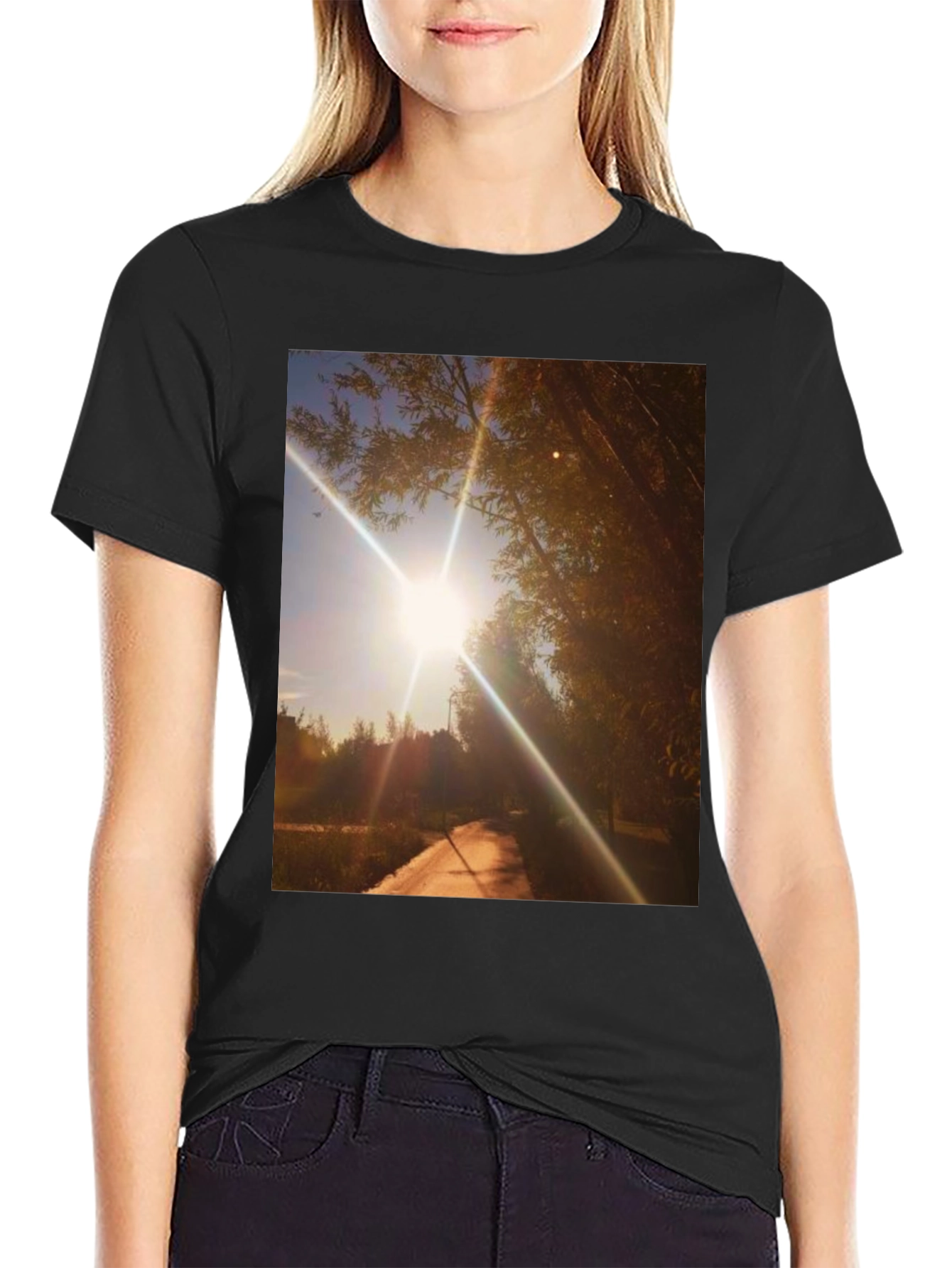 Sunlit Path Graphic Tee