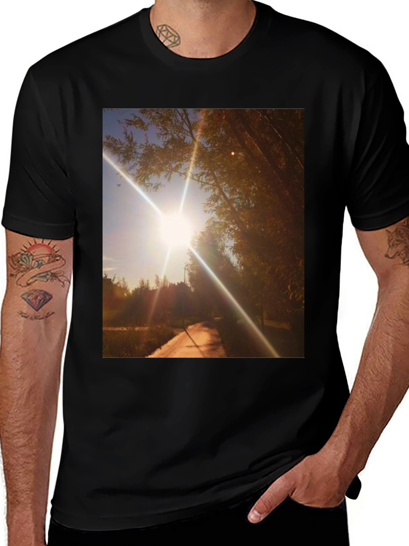 Sunlit Path Graphic Tee