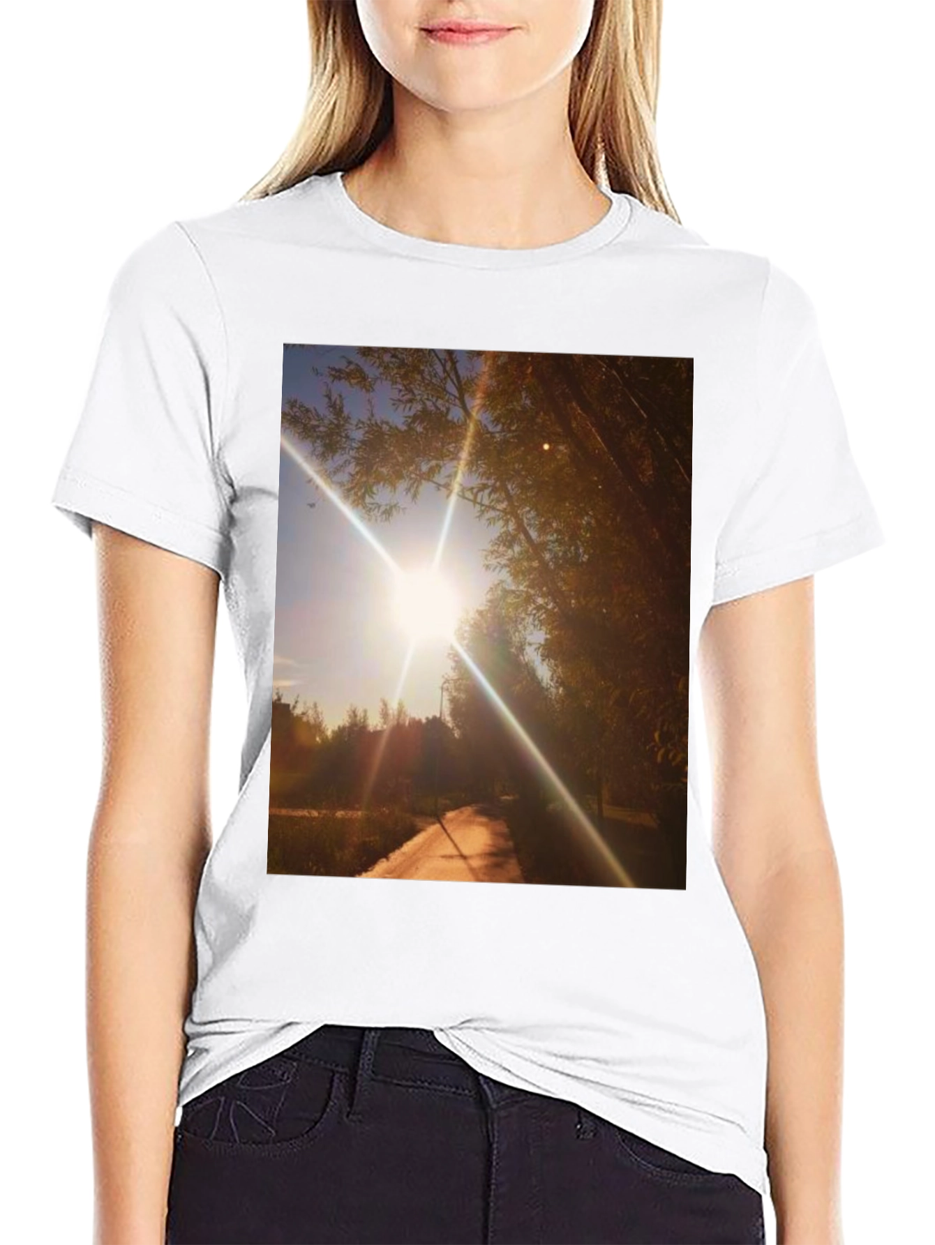 Sunlit Path Graphic Tee