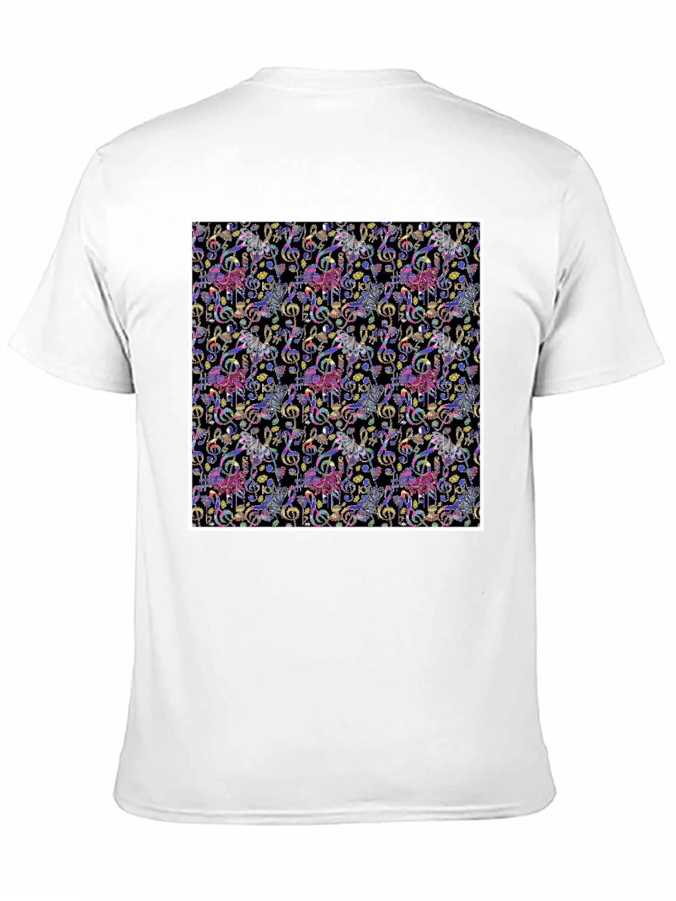 Music Note Carousel T-Shirt - Funky Graphic Tee