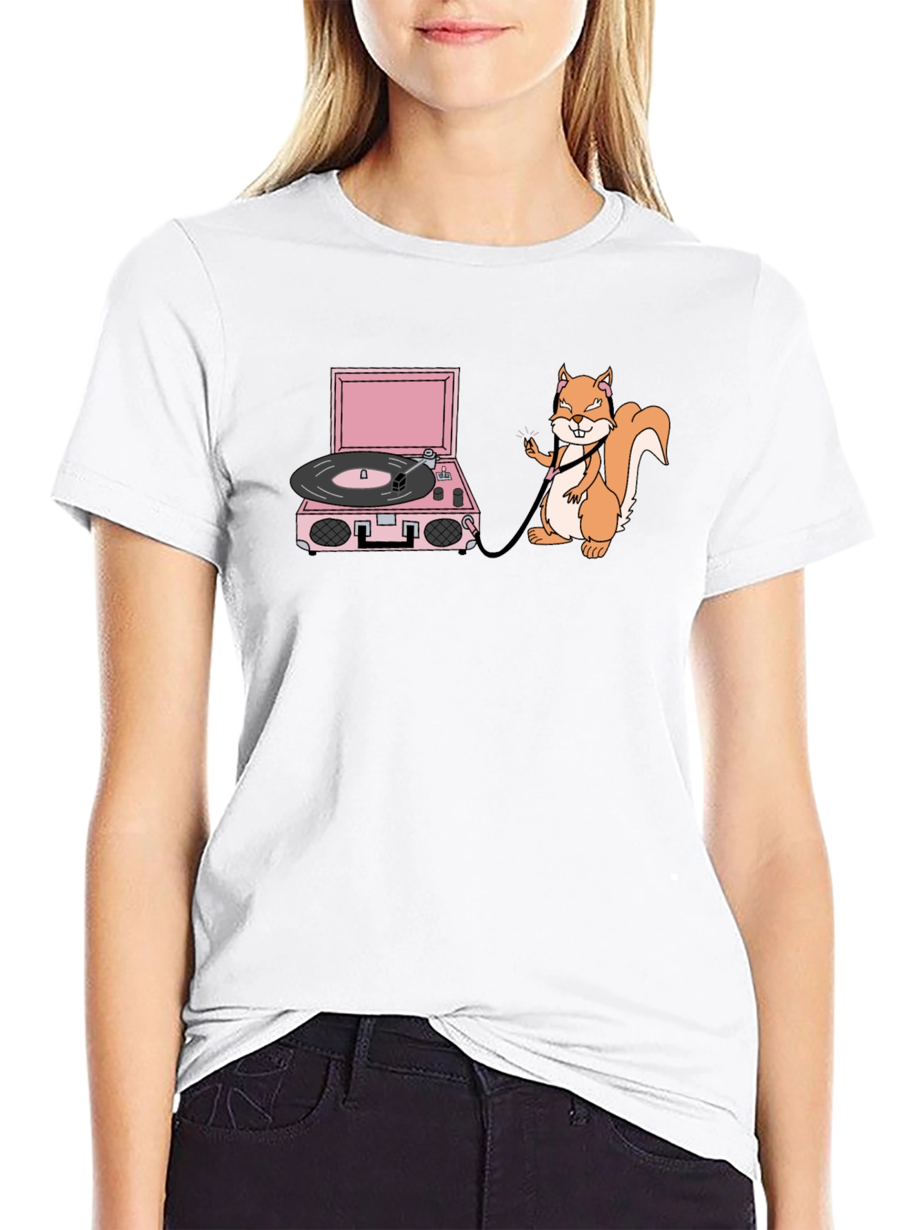 Squirrel DJ Graphic T-Shirt - Funny & Unique Design