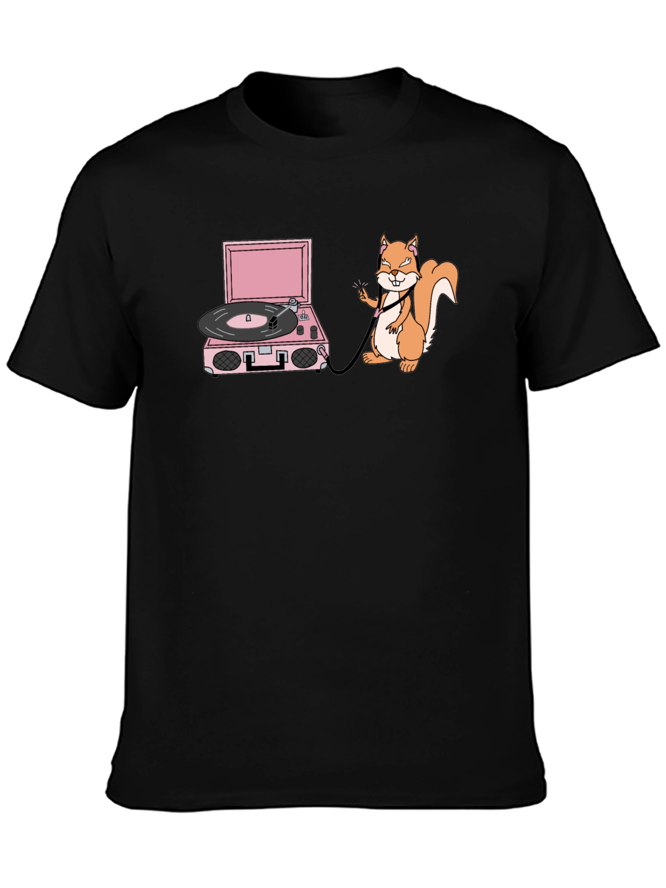 Squirrel DJ Graphic T-Shirt - Funny & Unique Design
