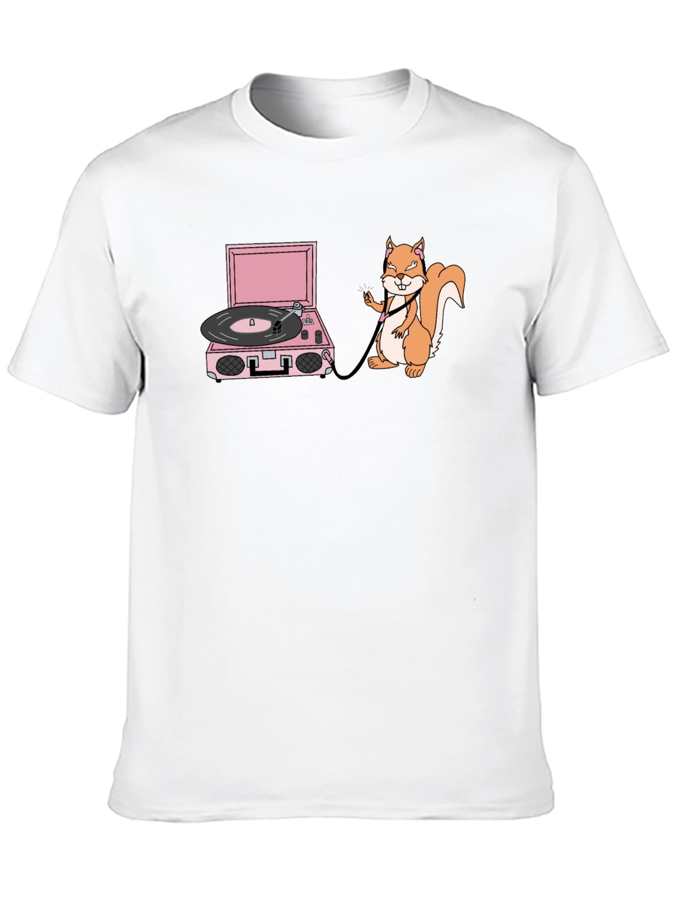 Squirrel DJ Graphic T-Shirt - Funny & Unique Design