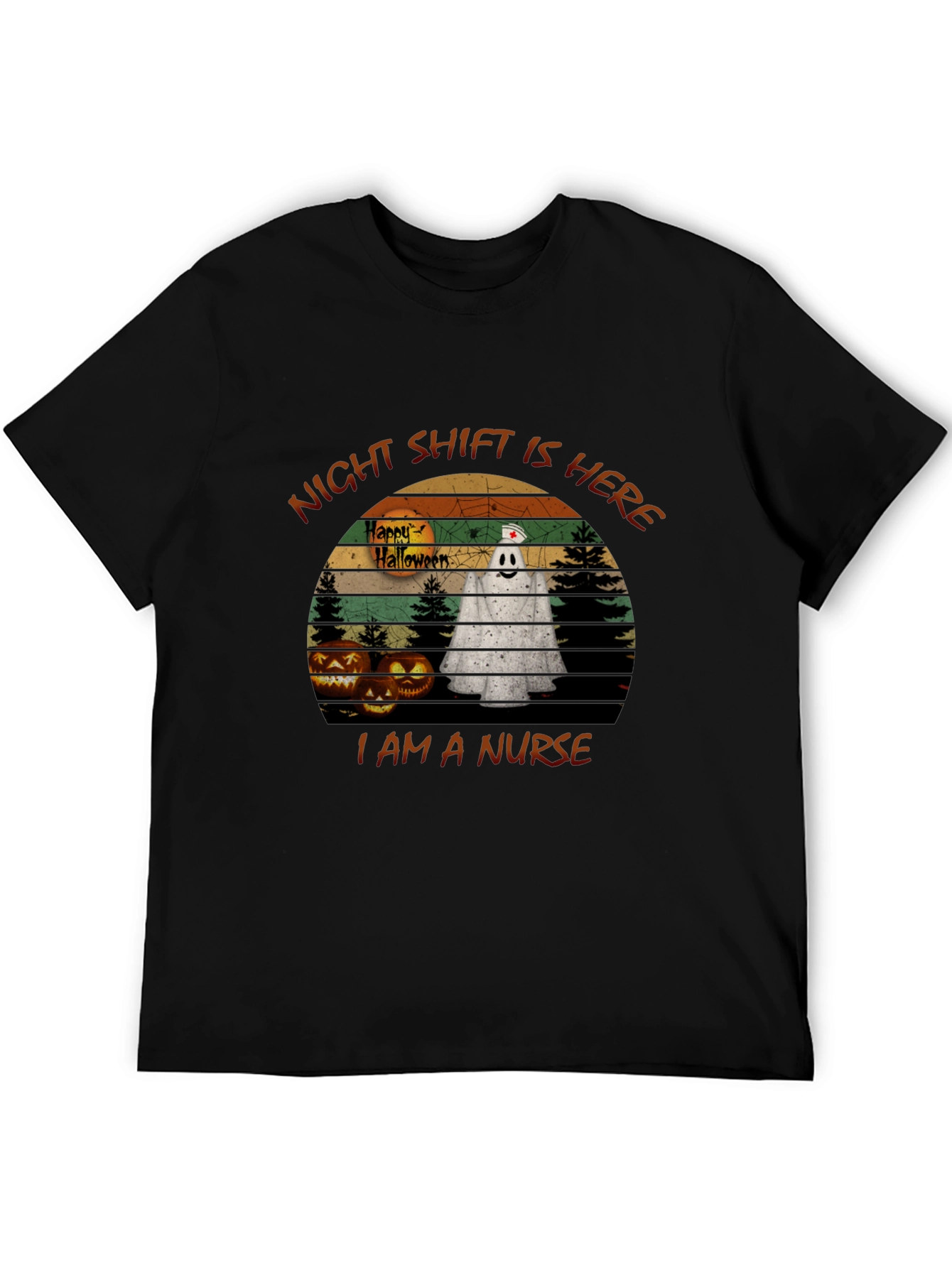 Nurse Halloween T-Shirt: Night Shift Ghost