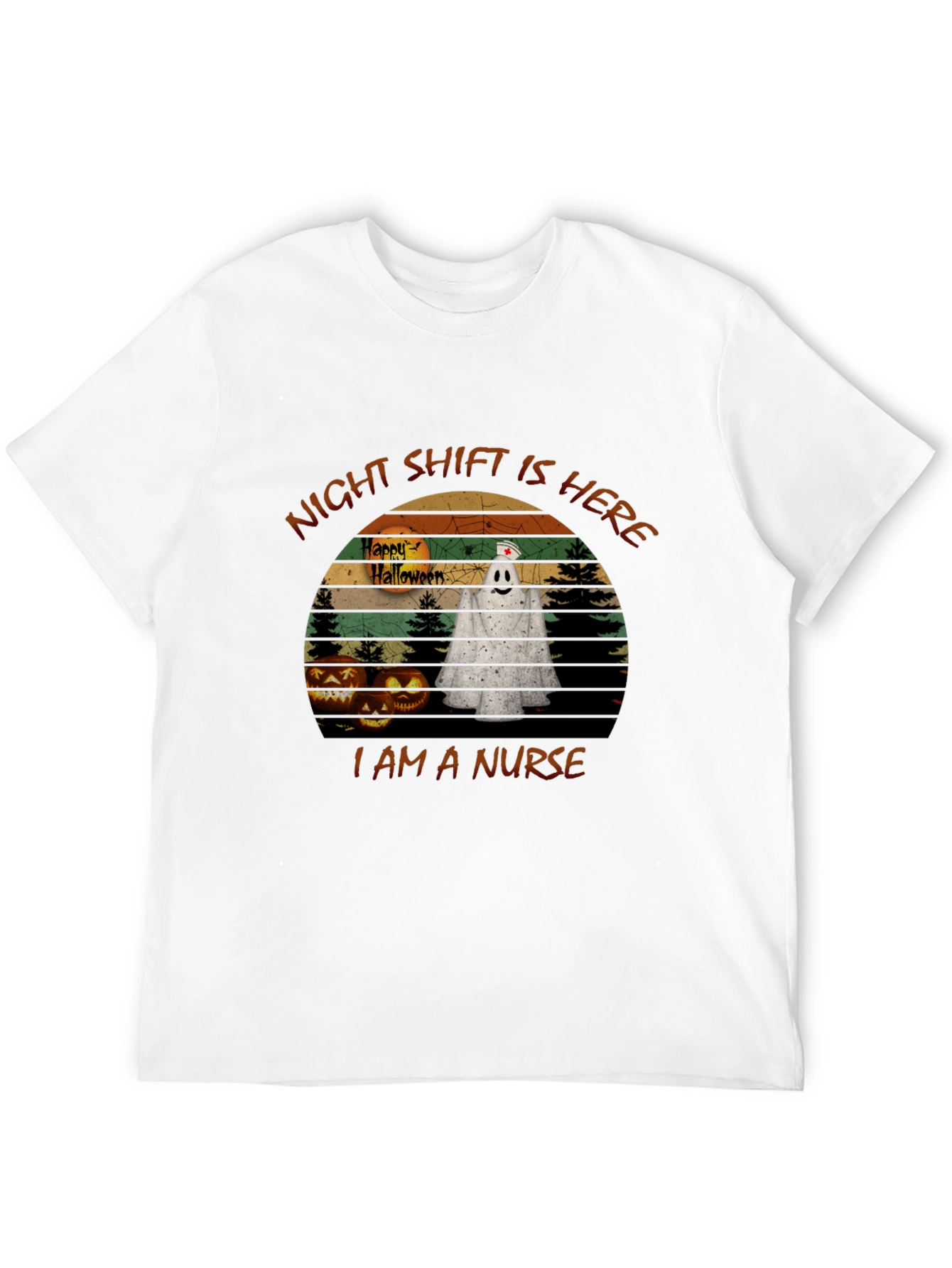 Nurse Halloween T-Shirt: Night Shift Ghost
