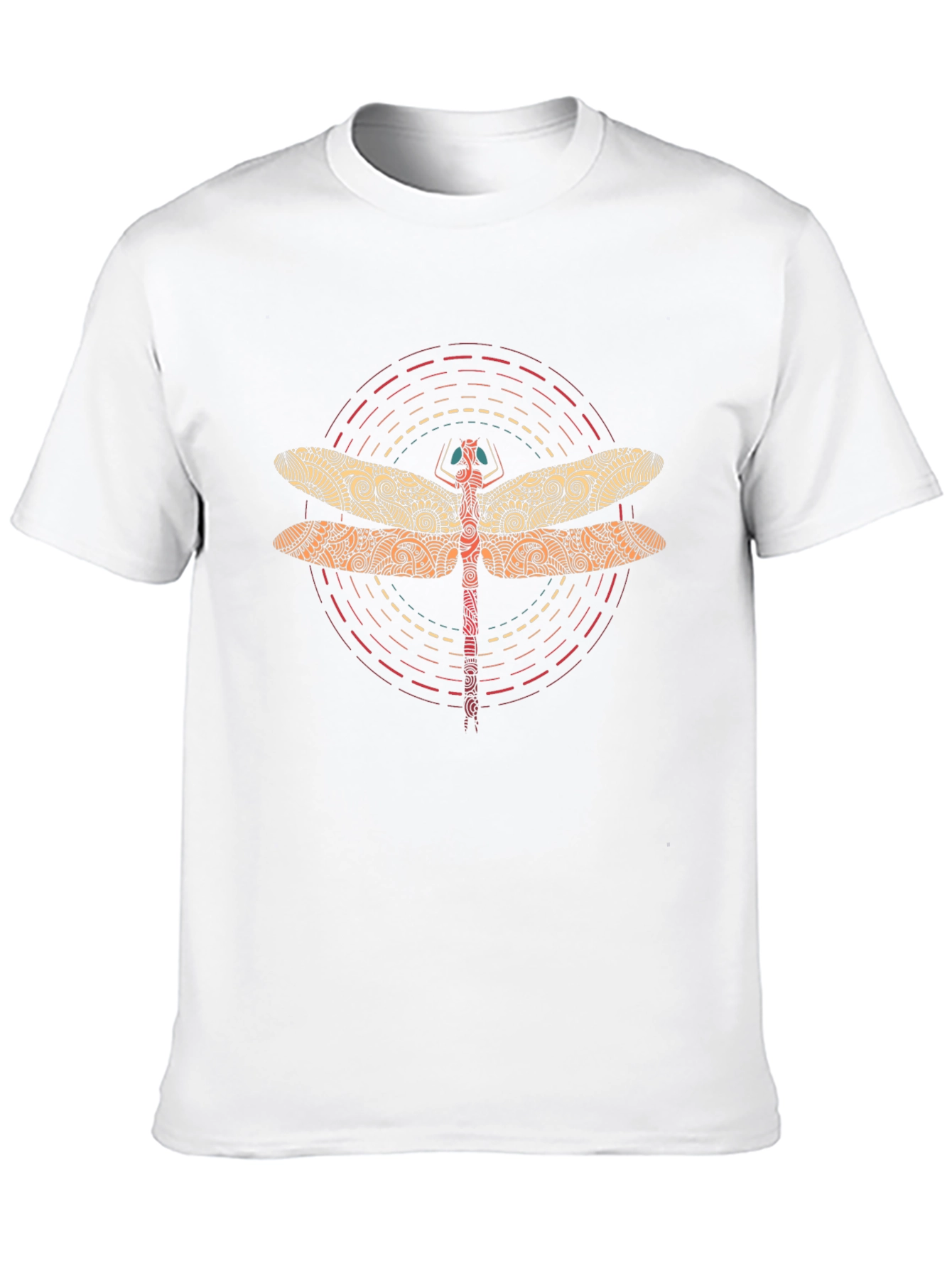 Dragonfly Graphic Tee - Stylish Crew Neck T-Shirt