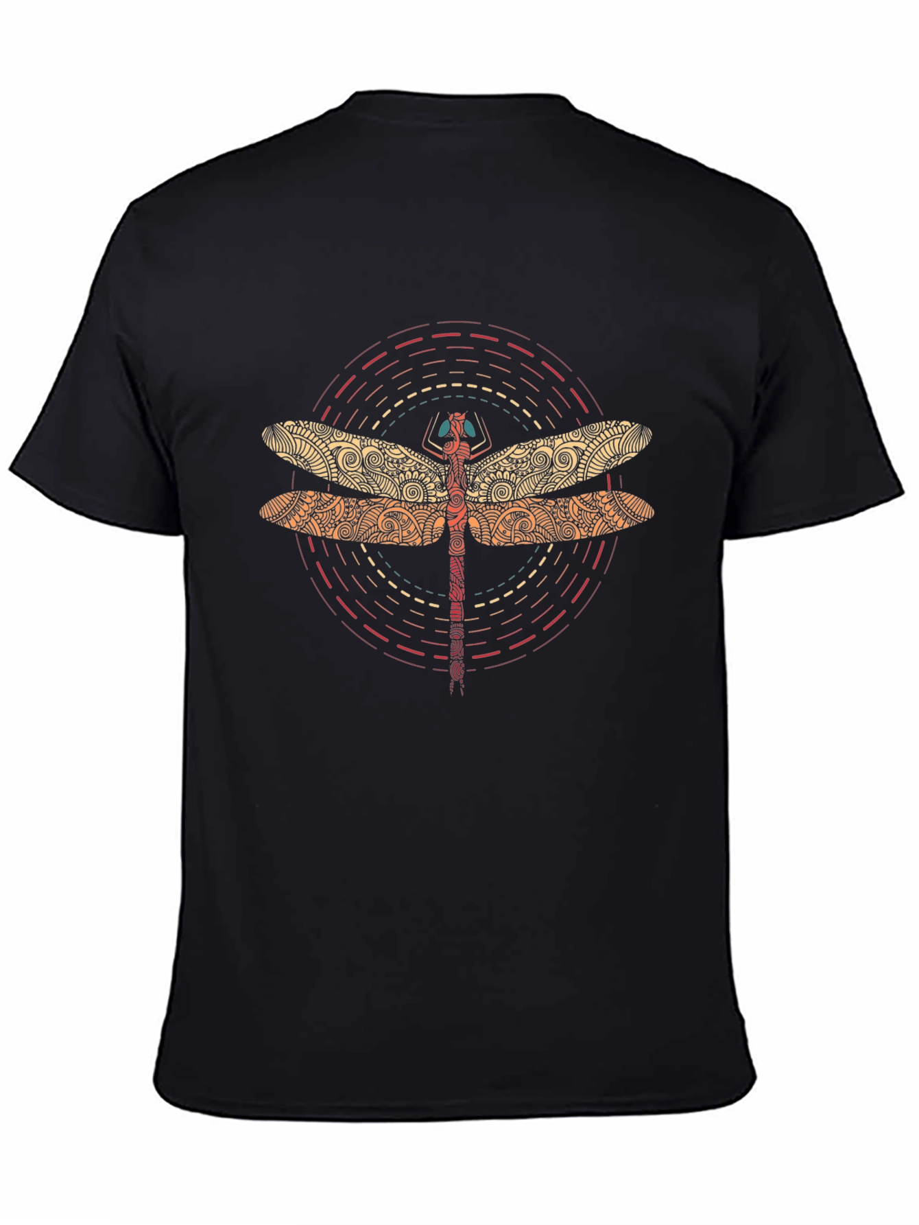 Dragonfly Graphic Tee - Stylish Crew Neck T-Shirt