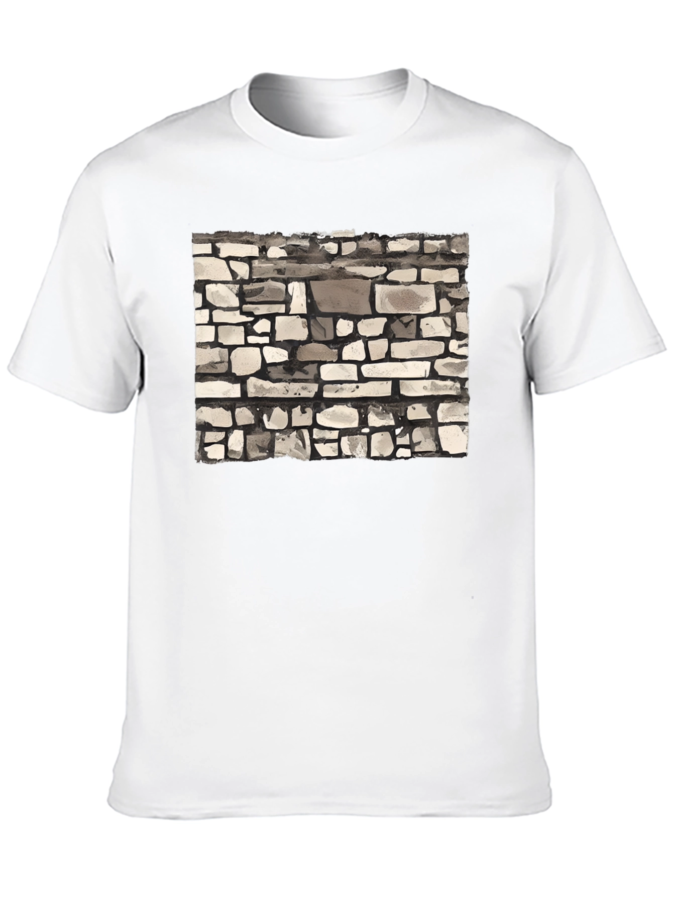 Stone Wall Graphic Tee - Modern Casual Style