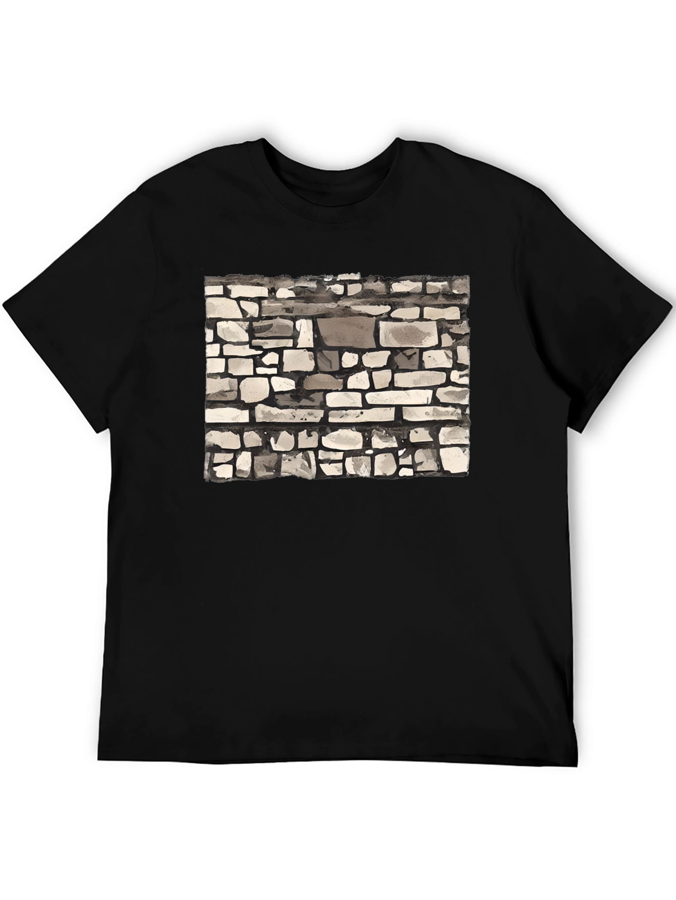 Stone Wall Graphic Tee - Modern Casual Style