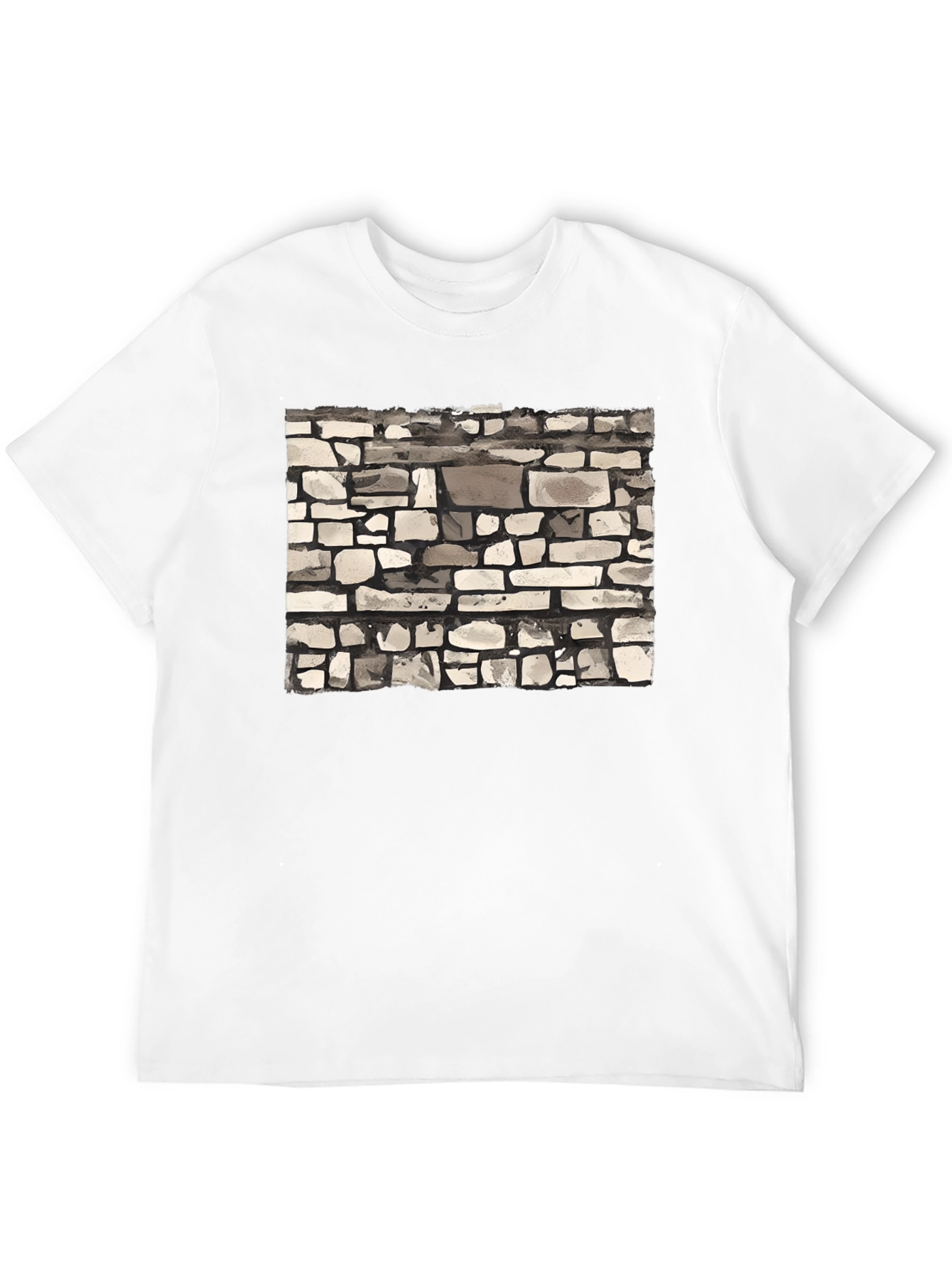 Stone Wall Graphic Tee - Modern Casual Style