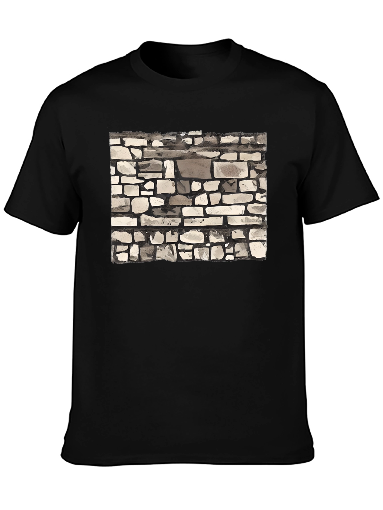Stone Wall Graphic Tee - Modern Casual Style