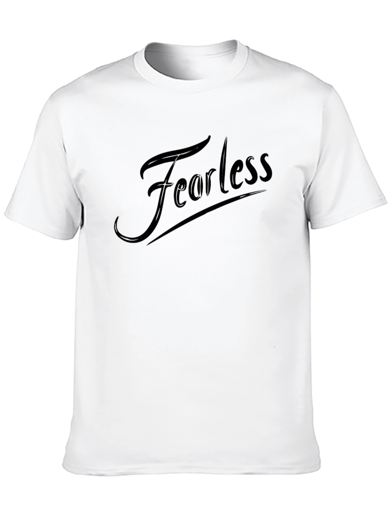 Fearless Black Graphic Tee - Stylish Casual Wear