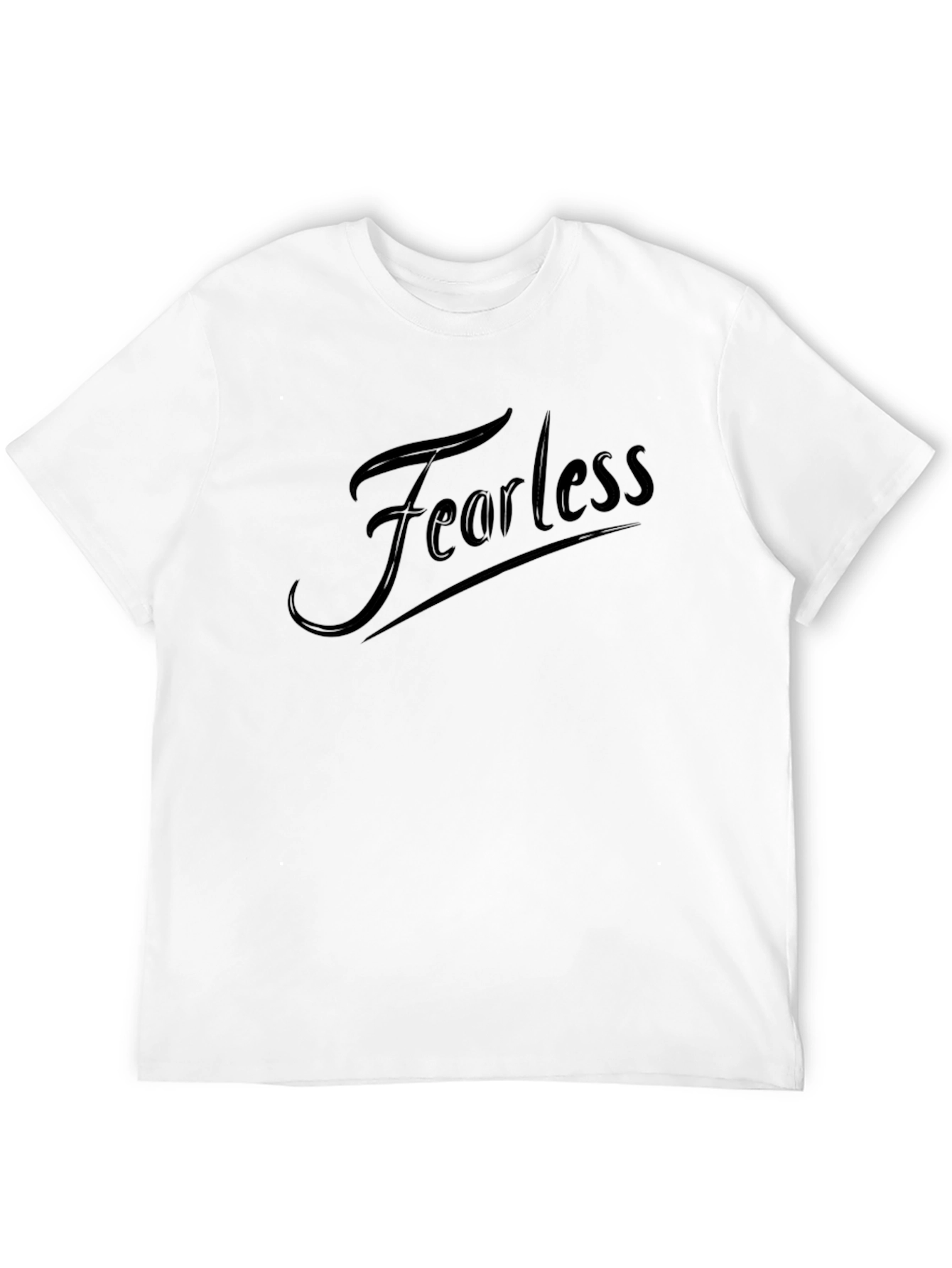 Fearless Black Graphic Tee - Stylish Casual Wear