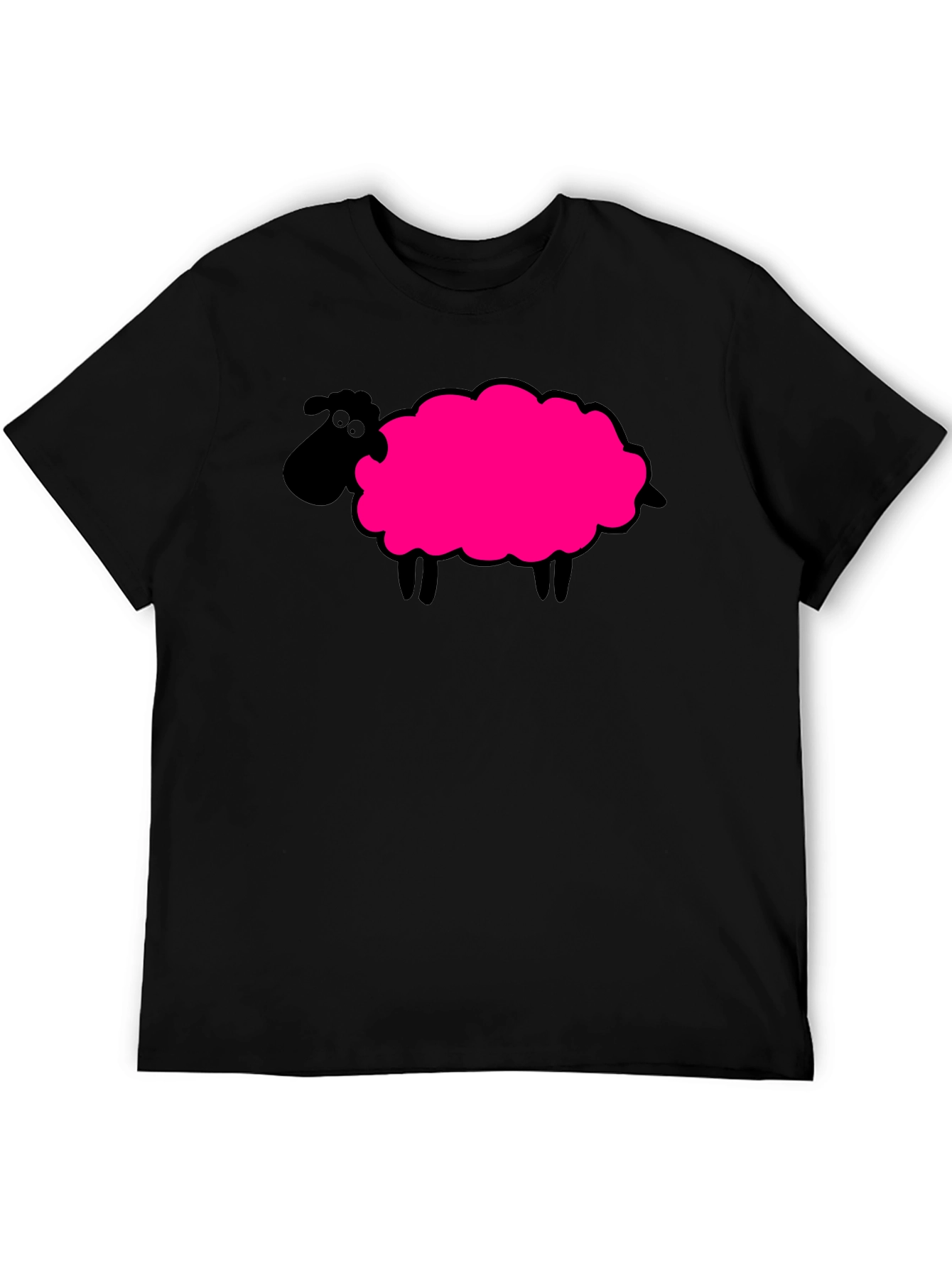 Novelty Sheep Graphic T-Shirt
