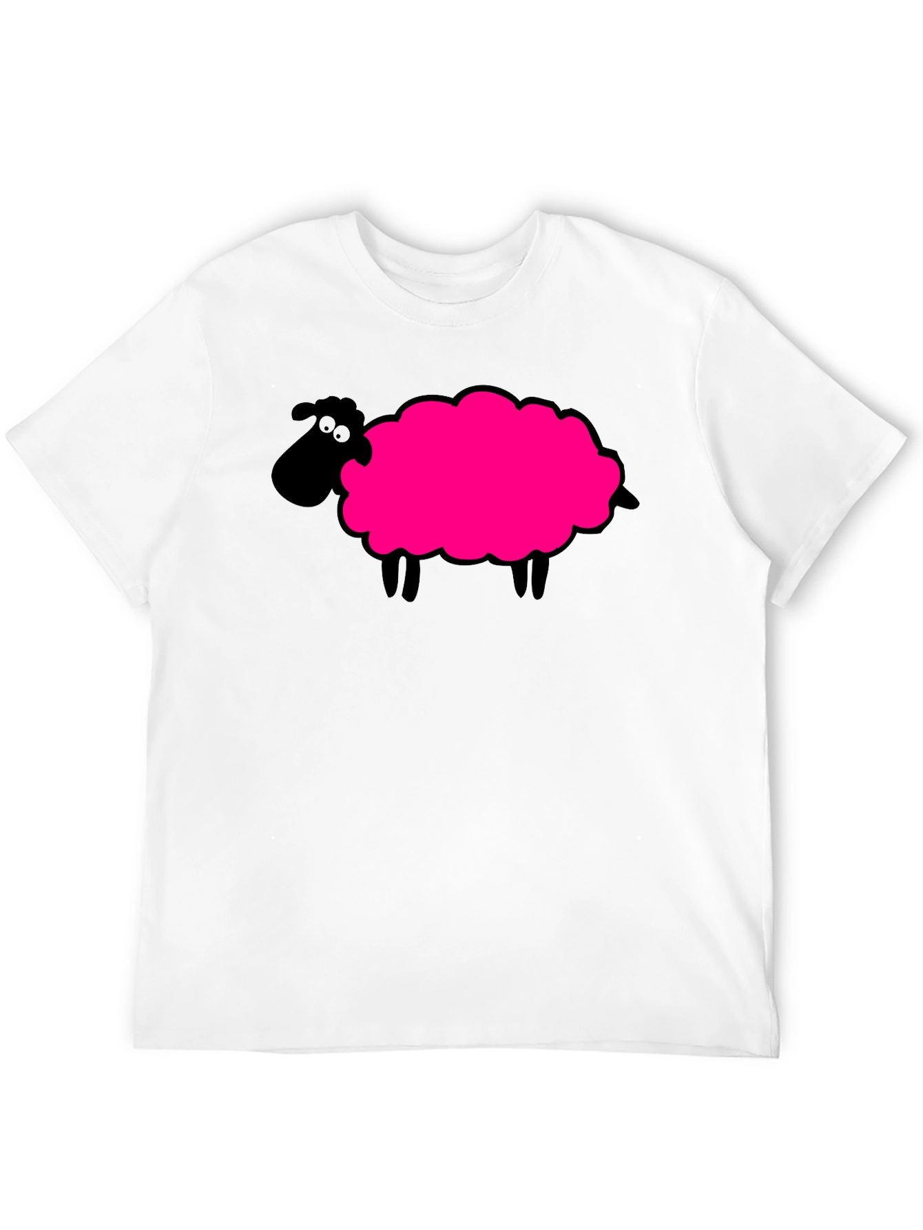 Novelty Sheep Graphic T-Shirt