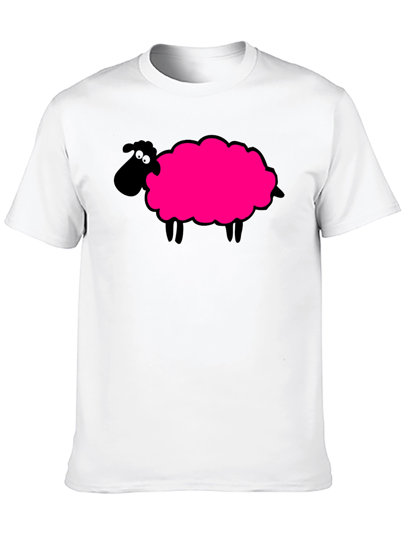 Novelty Sheep Graphic T-Shirt