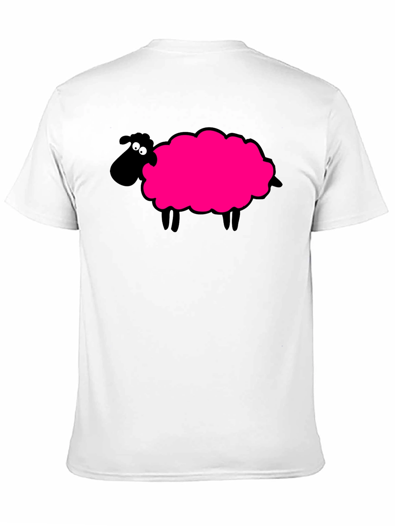 Novelty Sheep Graphic T-Shirt