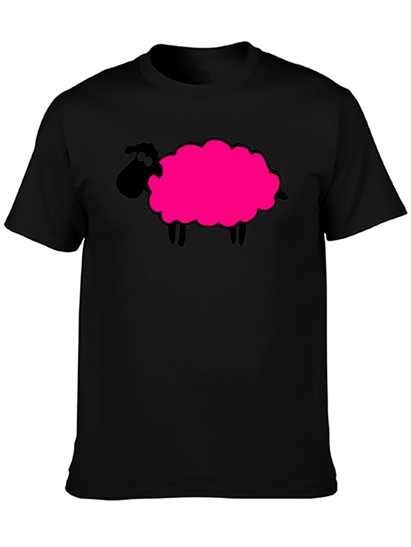 Novelty Sheep Graphic T-Shirt