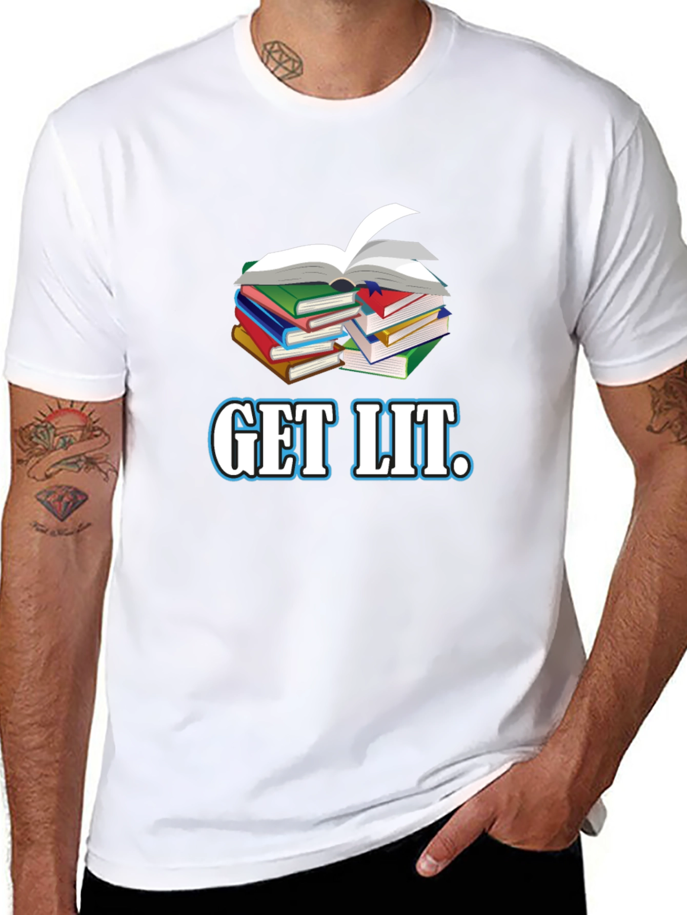 Get Lit Bookworm Graphic Tee