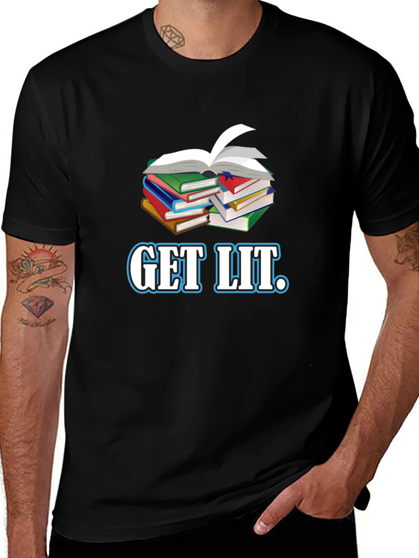 Get Lit Bookworm Graphic Tee