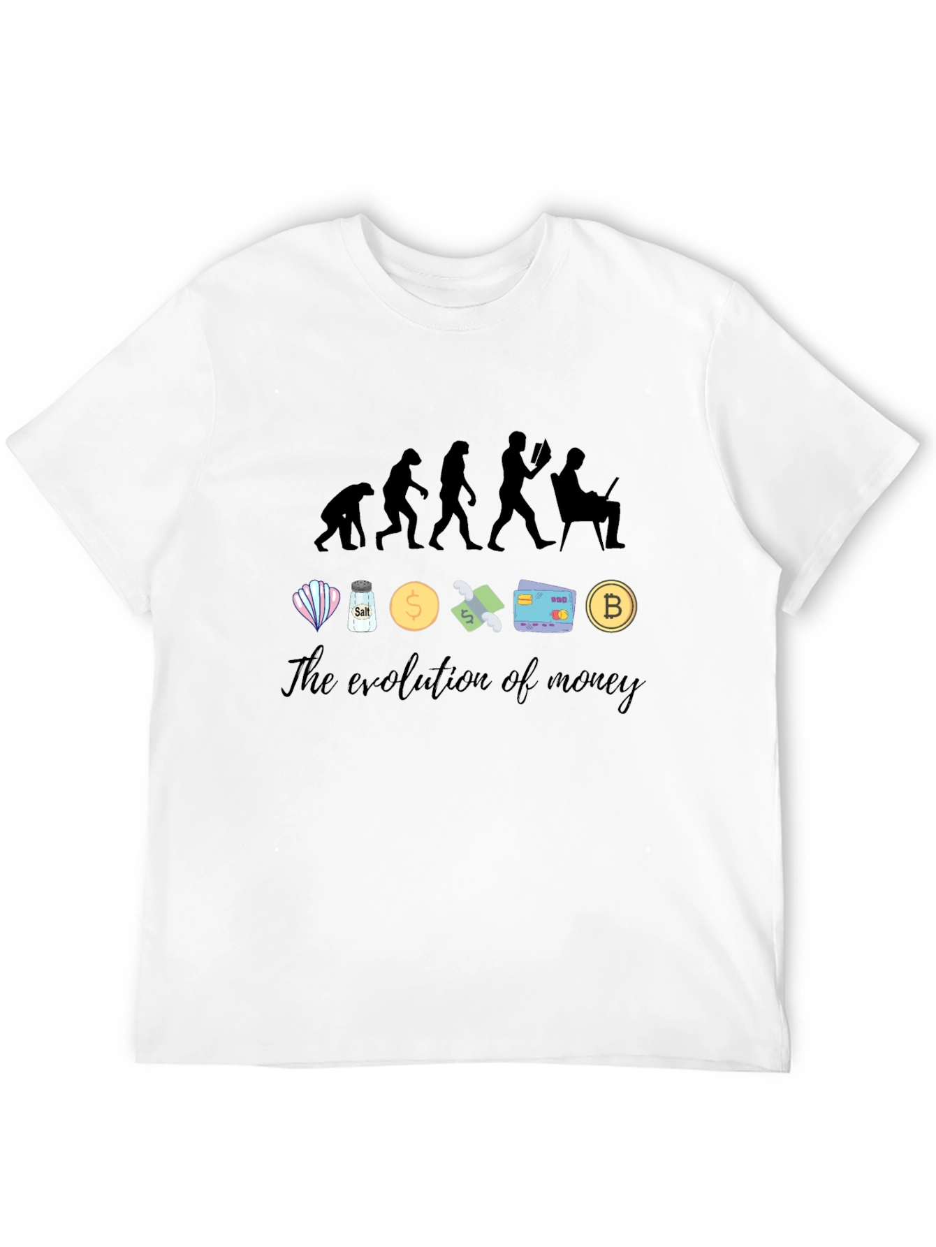 Evolution of Money Black Graphic Tee