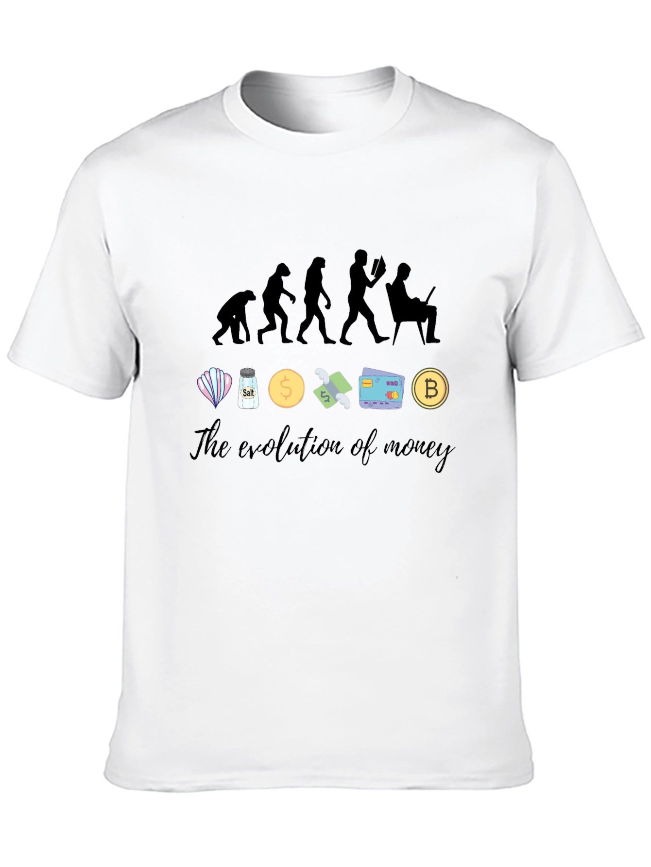 Evolution of Money Black Graphic Tee