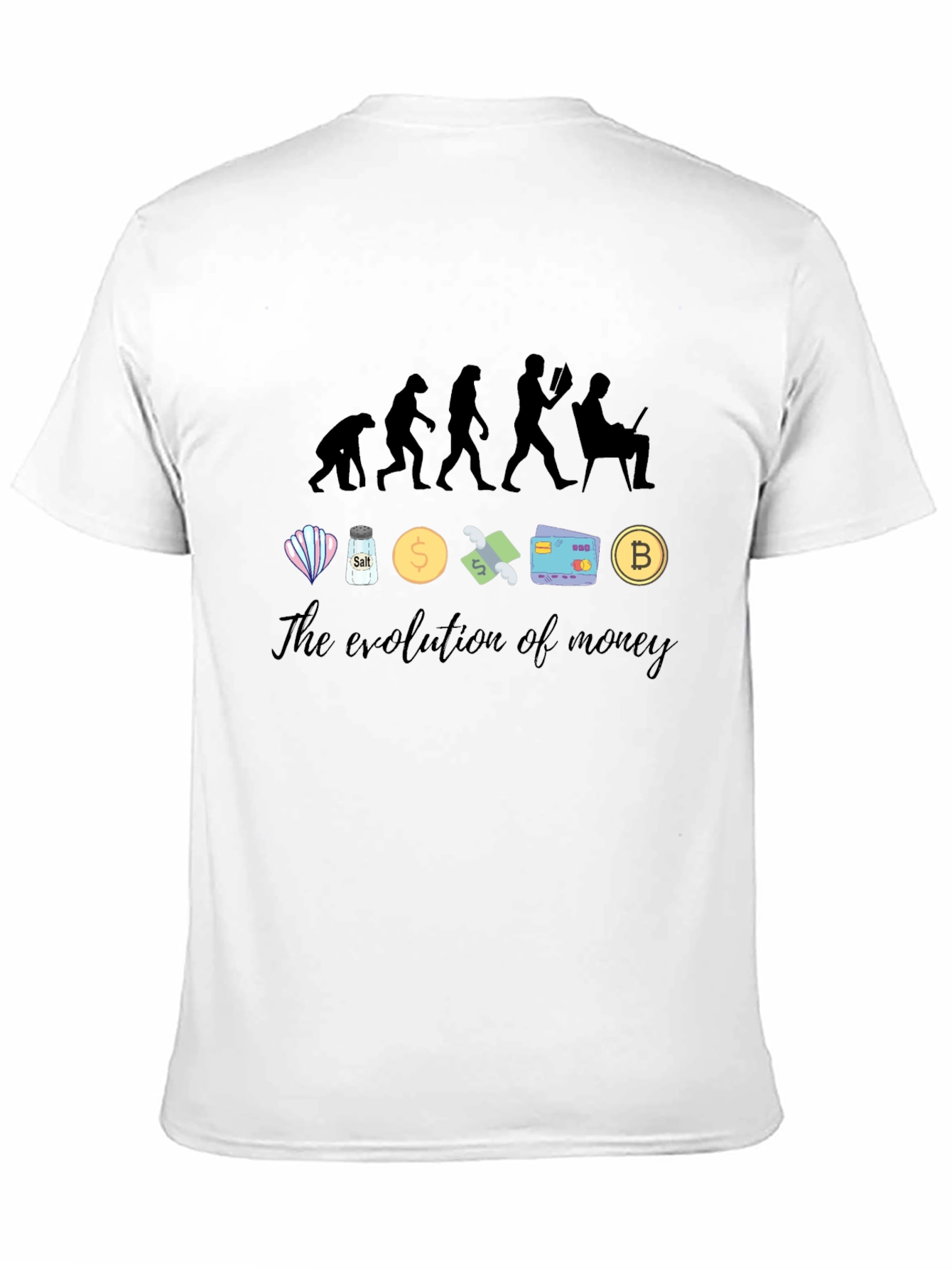 Evolution of Money Black Graphic Tee