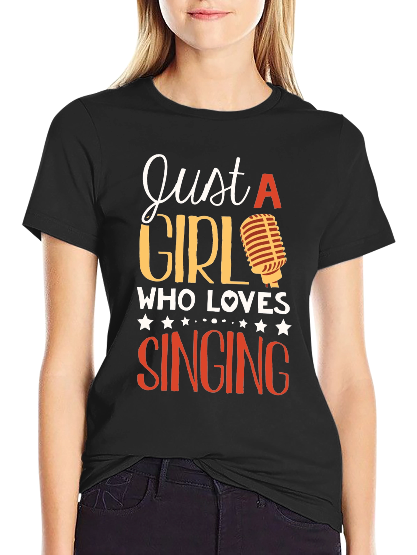 Just A Girl Who Loves Singing T-Shirt
