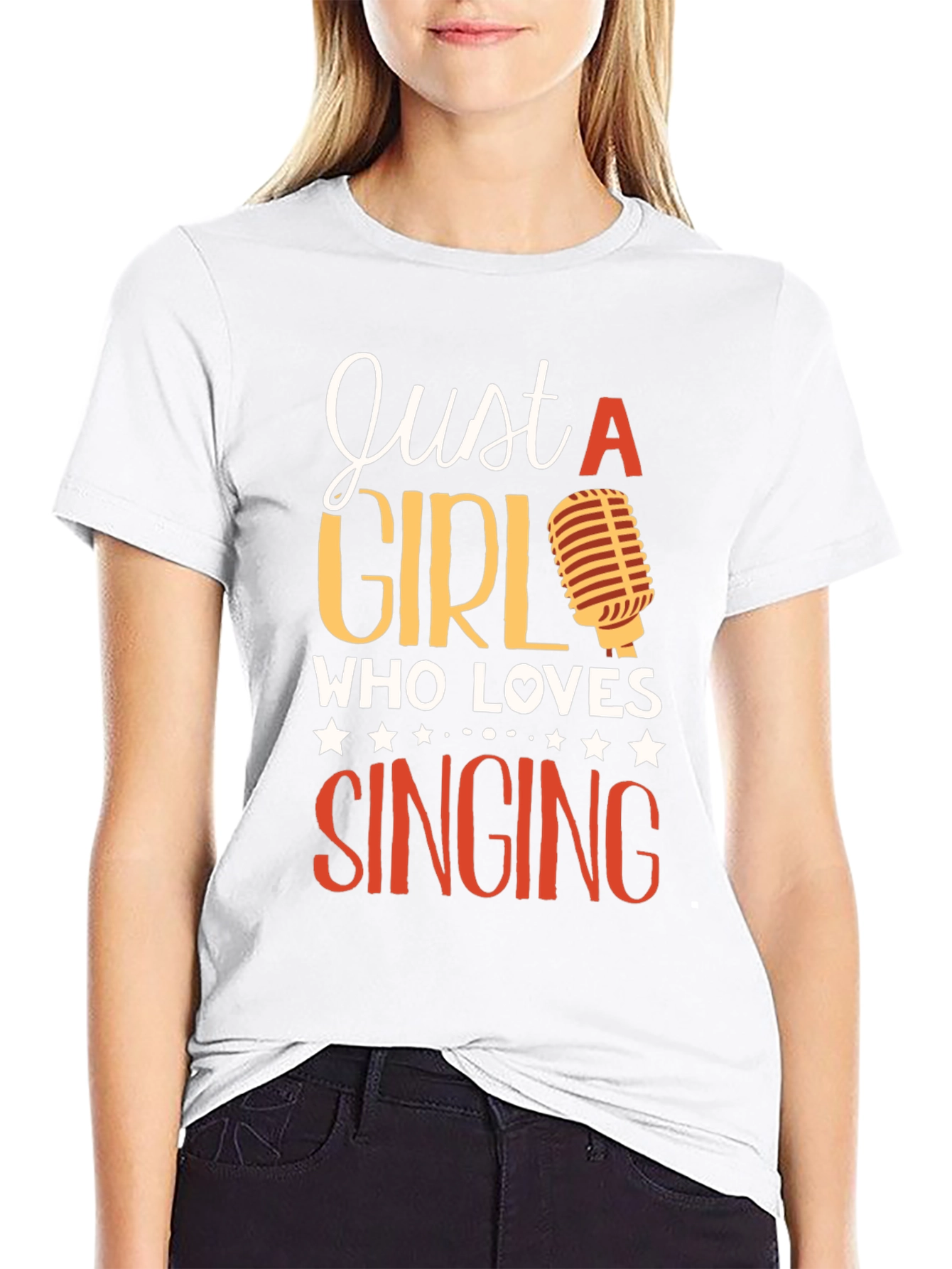 Just A Girl Who Loves Singing T-Shirt