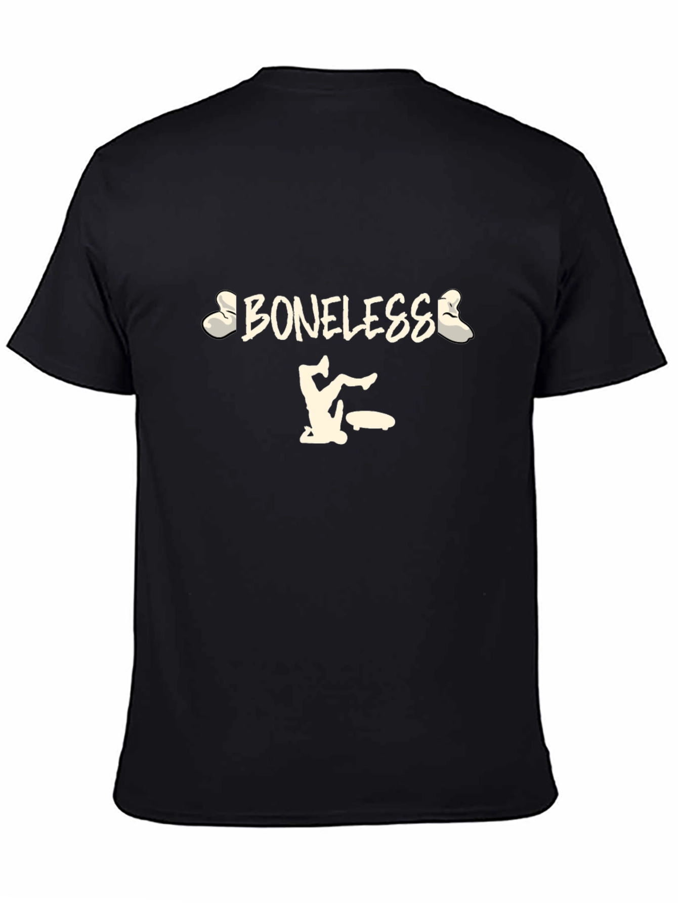 Boneless Skateboard Black T-Shirt - Skateboarding Apparel