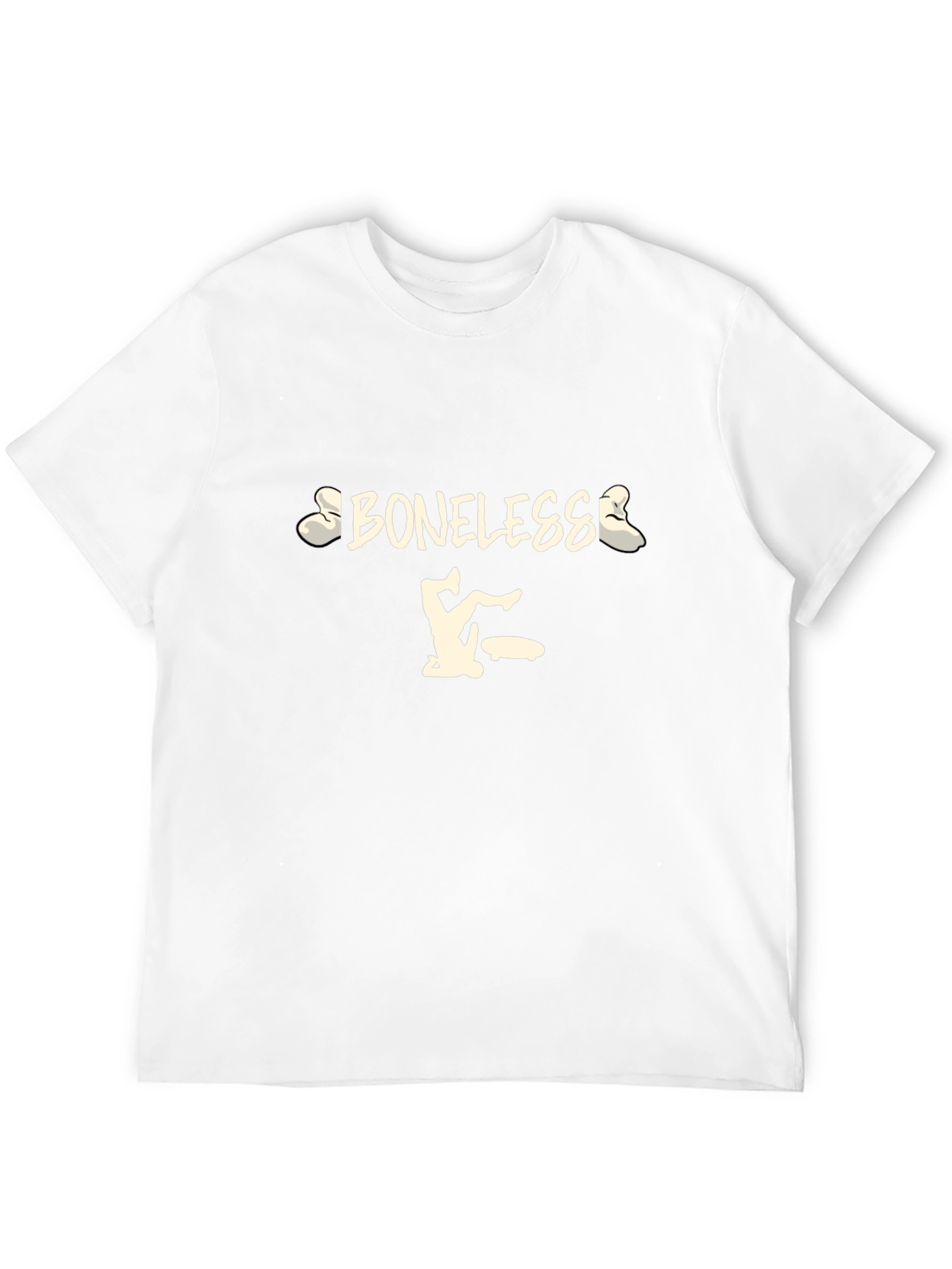 Boneless Skateboard Black T-Shirt - Skateboarding Apparel