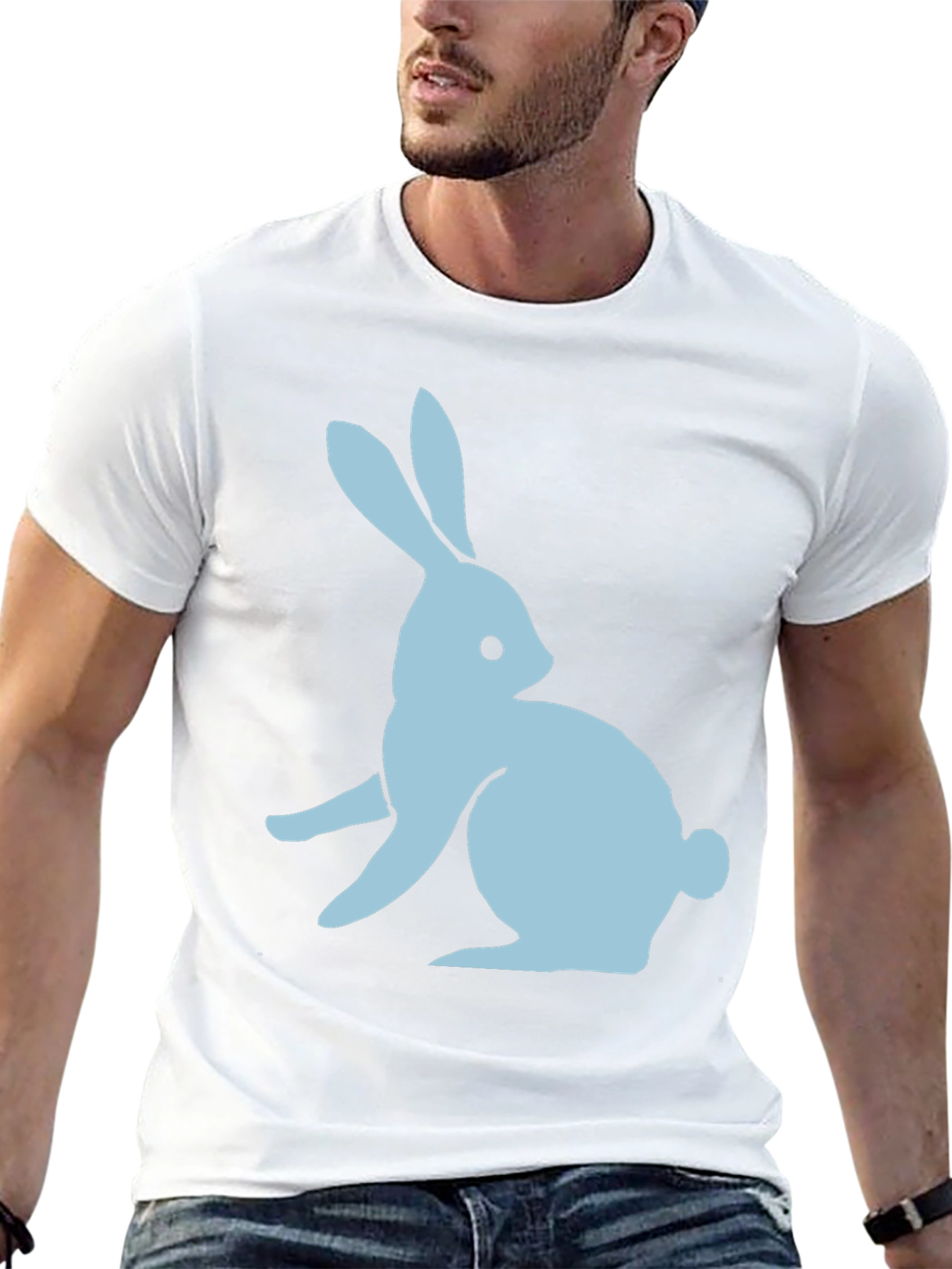 Bunny Graphic Tee - Soft Cotton Casual Wear