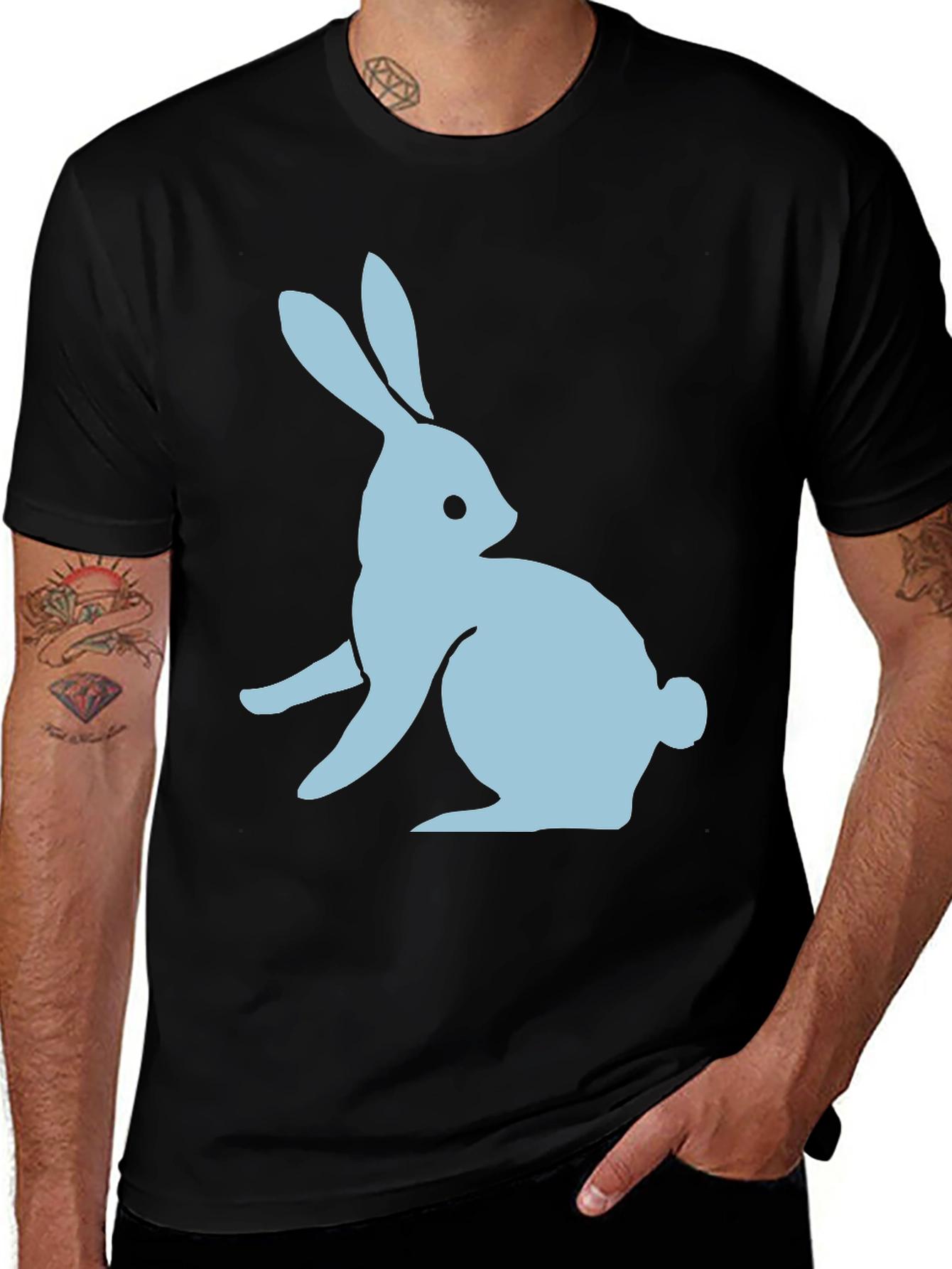 Bunny Graphic Tee - Soft Cotton Casual Wear