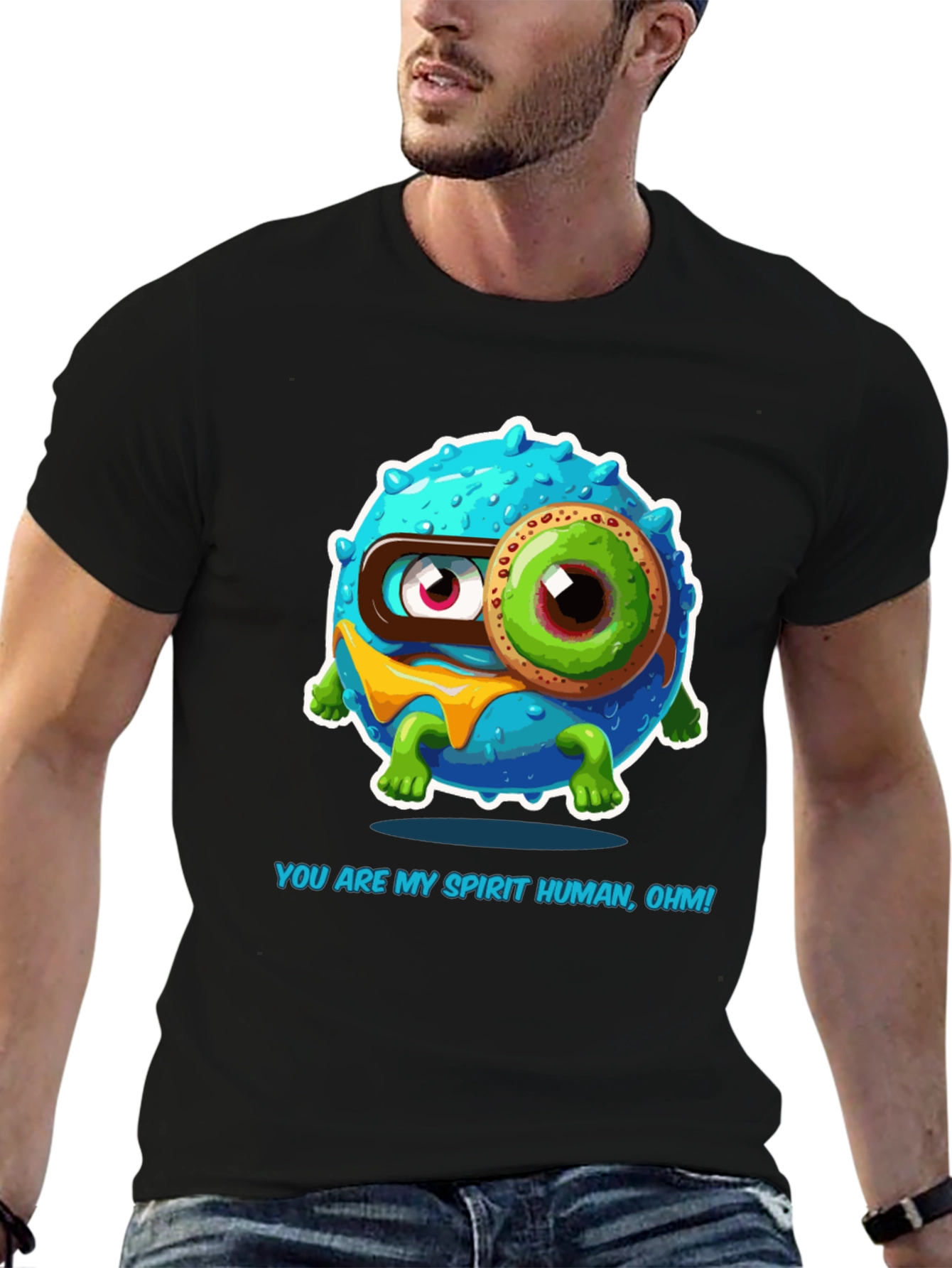 Spirit Human Cartoon Graphic T-Shirt