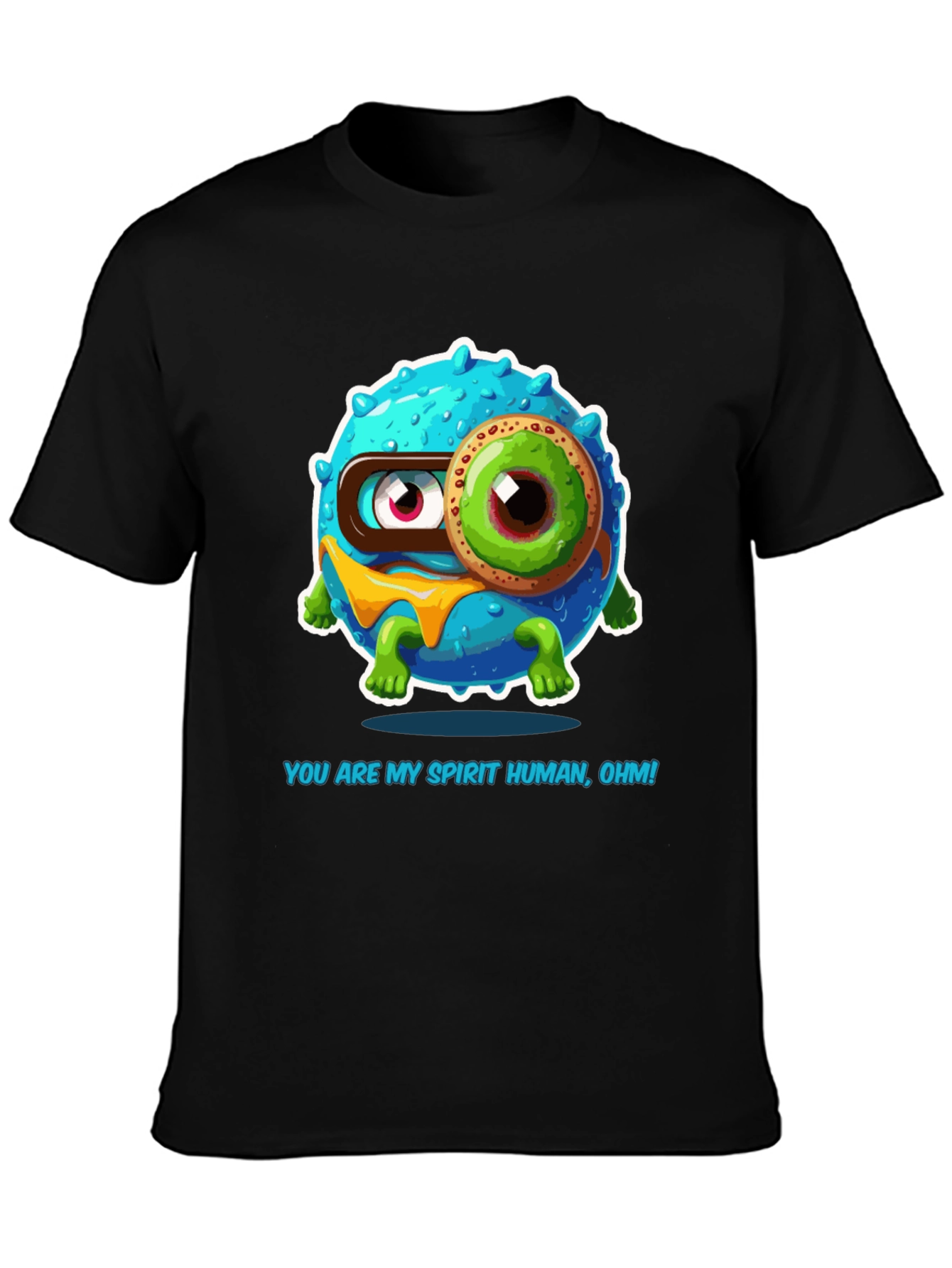 Spirit Human Cartoon Graphic T-Shirt