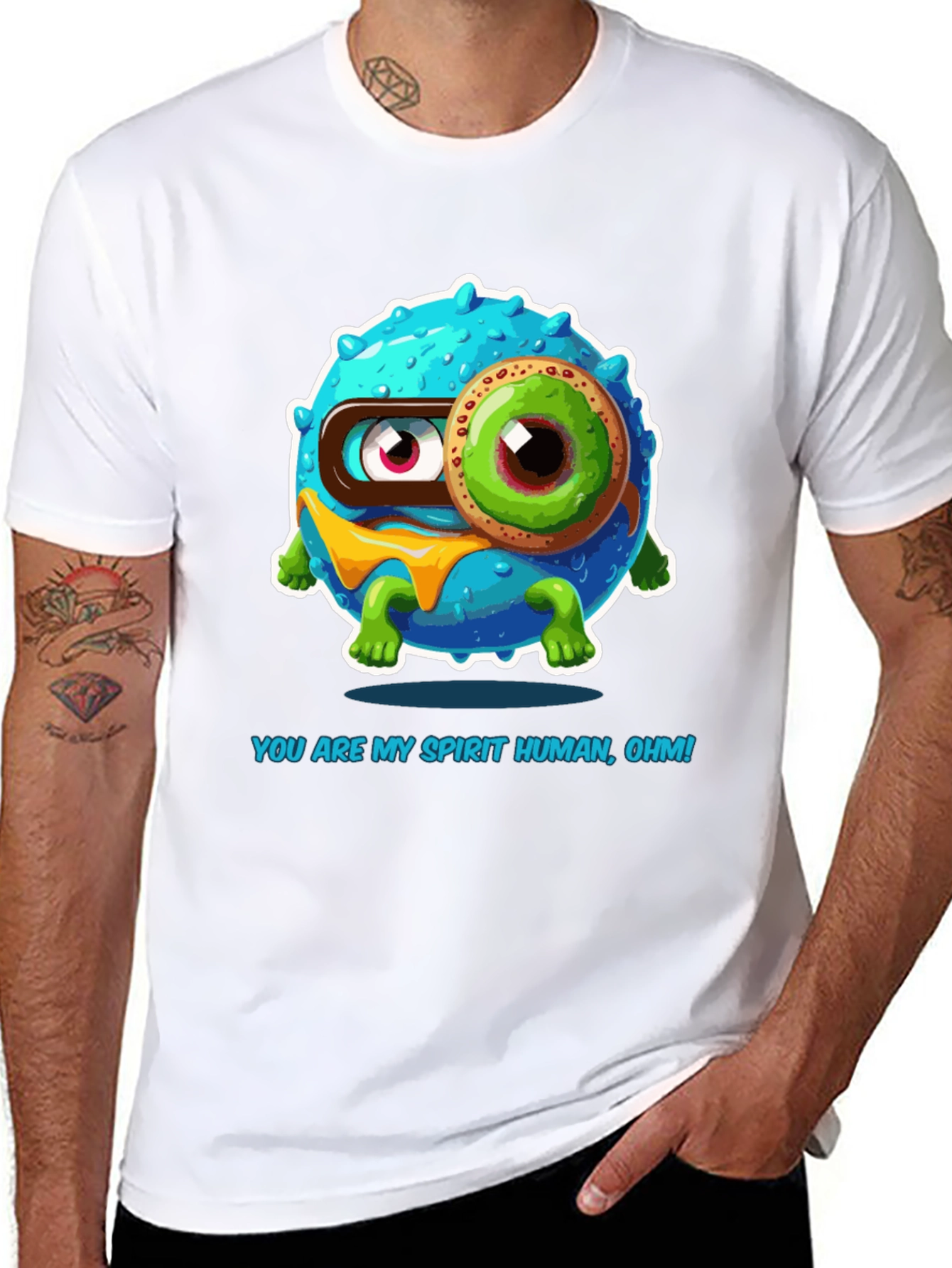 Spirit Human Cartoon Graphic T-Shirt