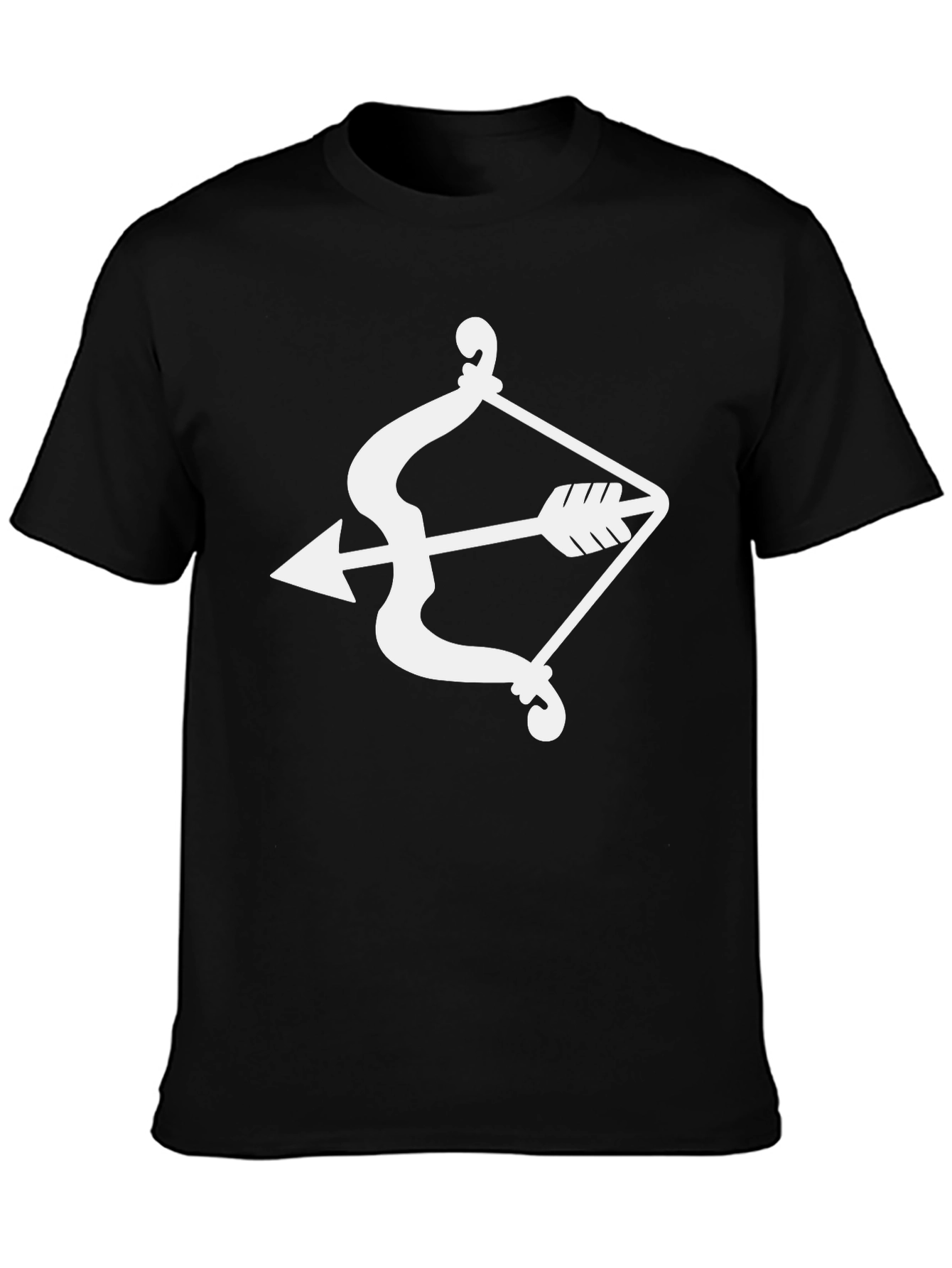 Archer Bow Arrow Graphic Tee - Black Casual T-Shirt
