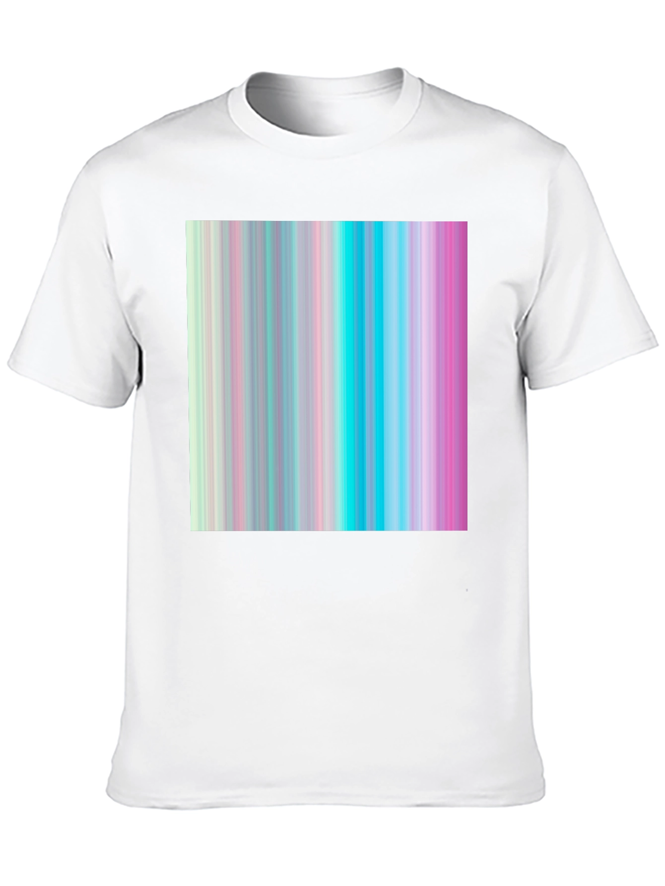 Retro Vertical Stripe T-Shirt - Modern Aesthetic