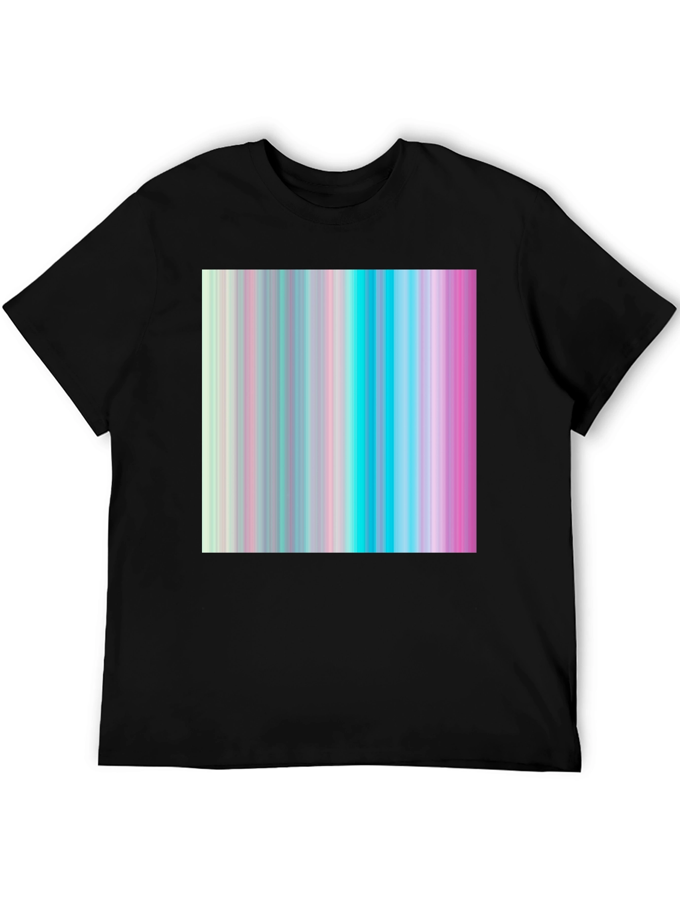 Retro Vertical Stripe T-Shirt - Modern Aesthetic