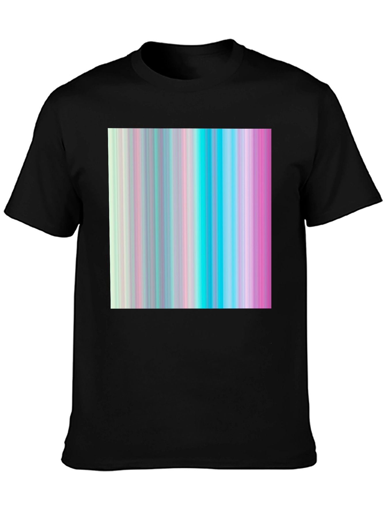 Retro Vertical Stripe T-Shirt - Modern Aesthetic