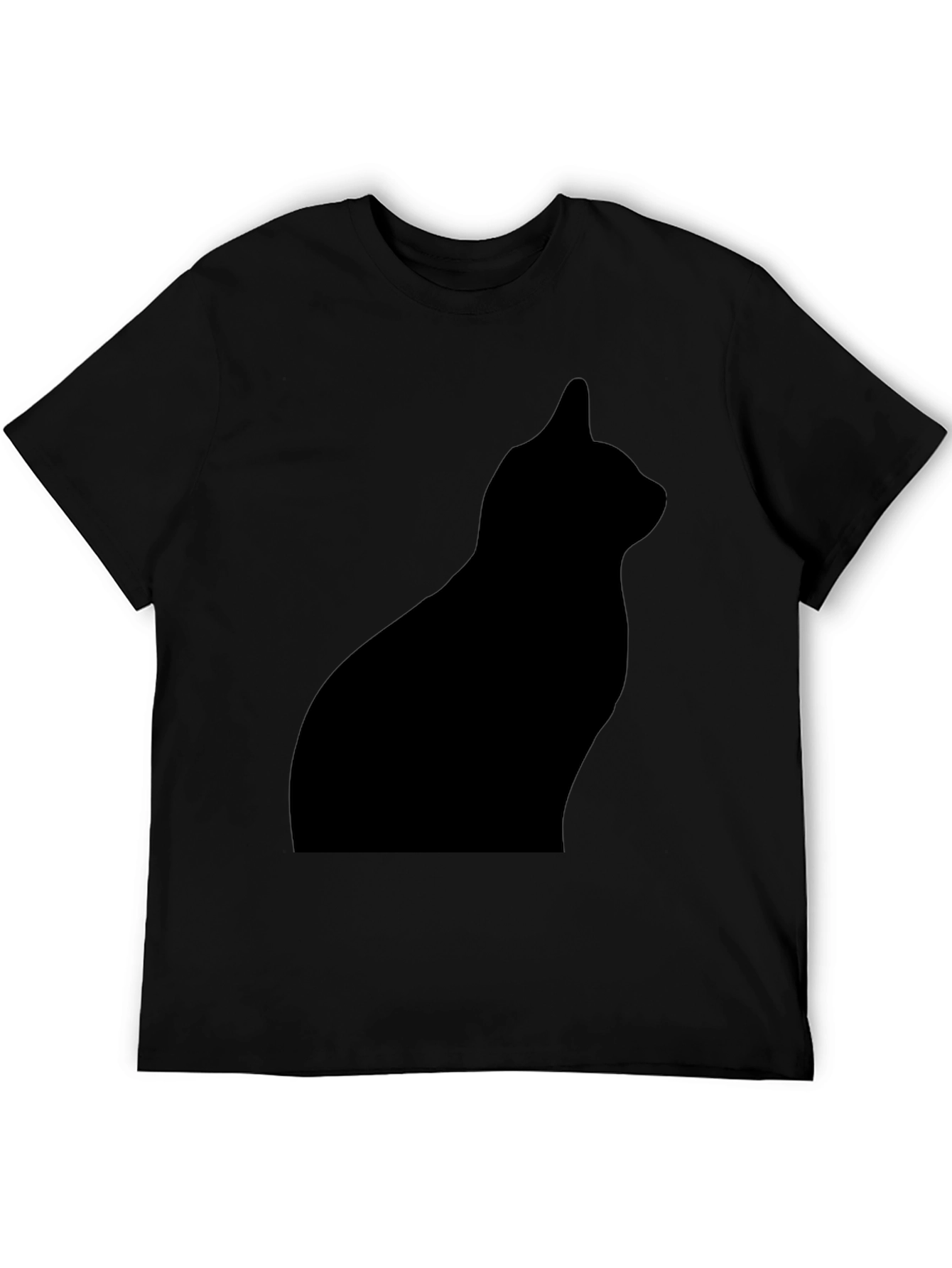 Black Cat Silhouette T-Shirt