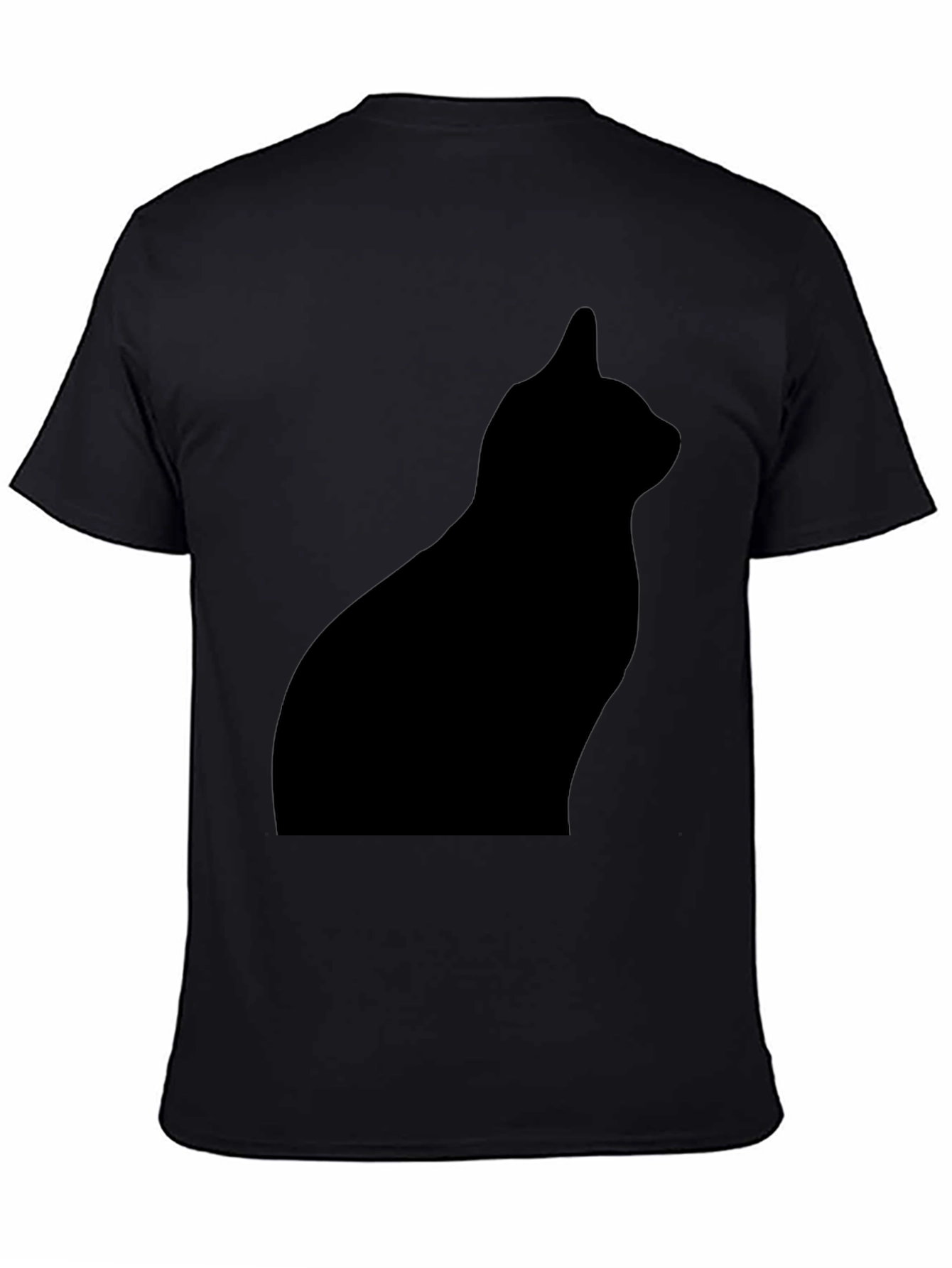 Black Cat Silhouette T-Shirt