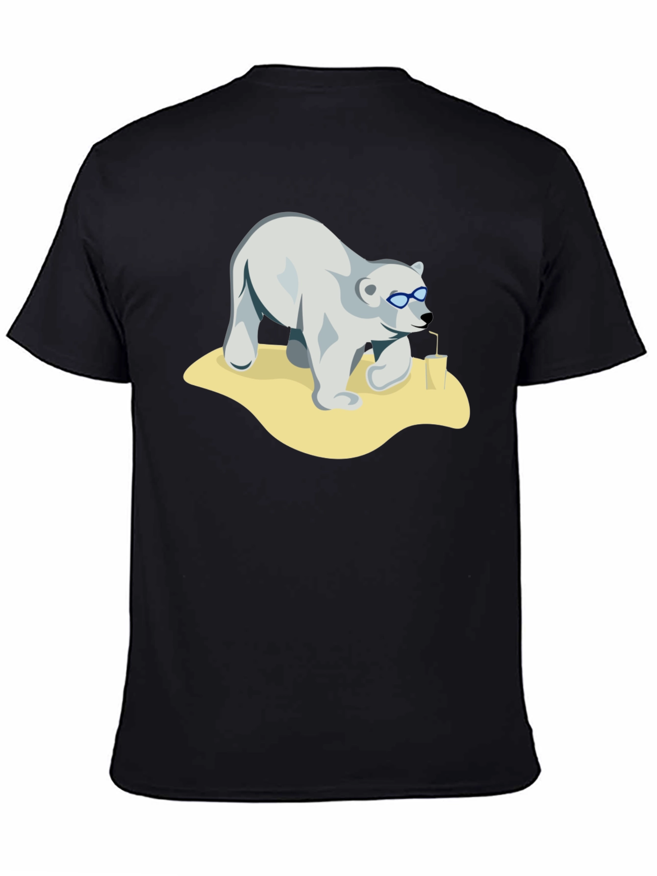 Cool Bear Tee - Black Cotton Graphic T-Shirt
