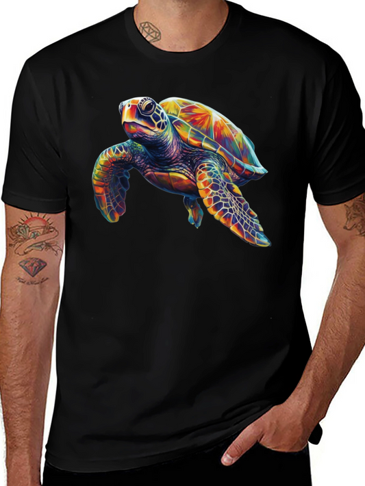 Sea Turtle Graphic Tee - Mens Black T-Shirt