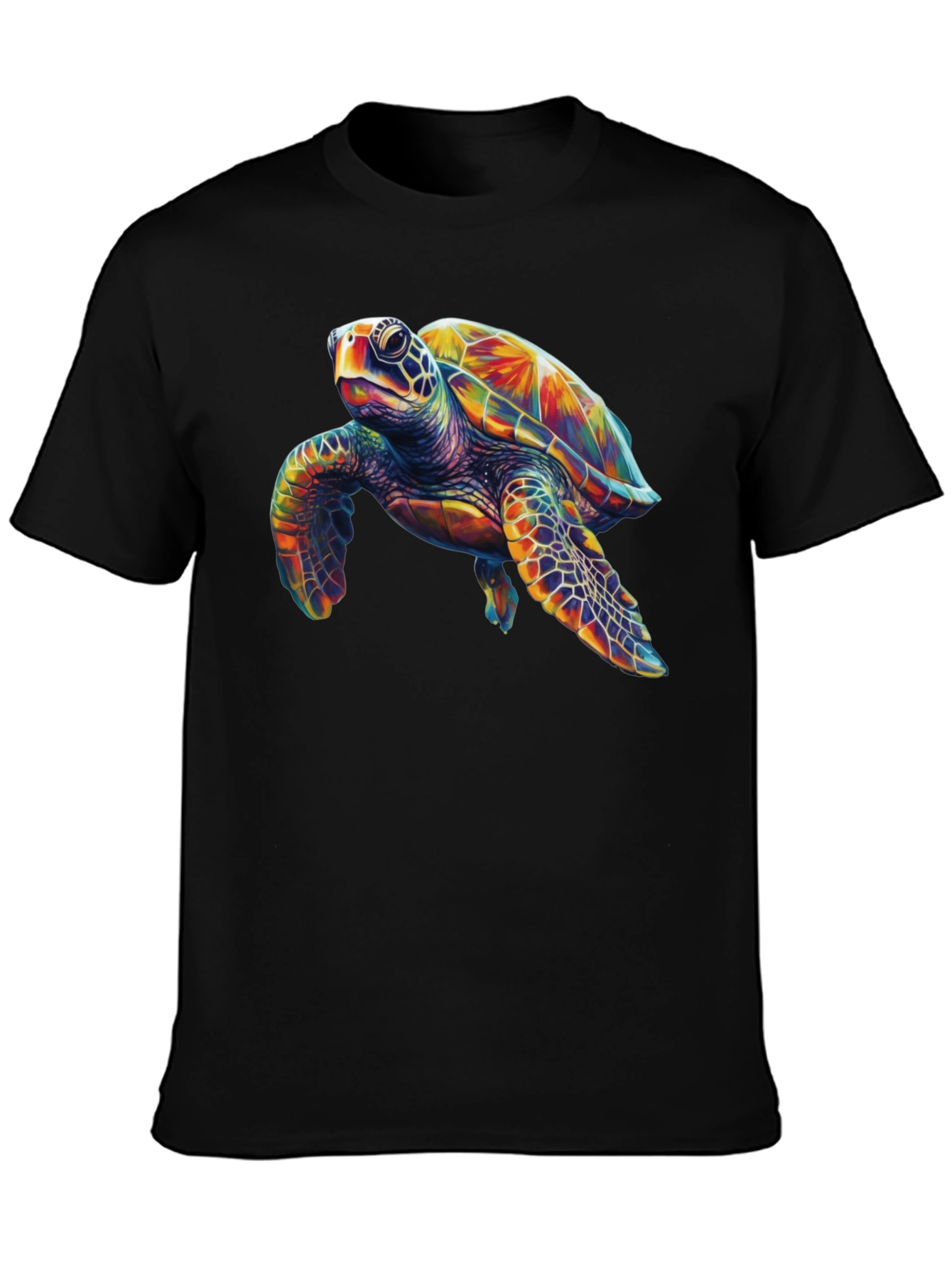 Sea Turtle Graphic Tee - Mens Black T-Shirt