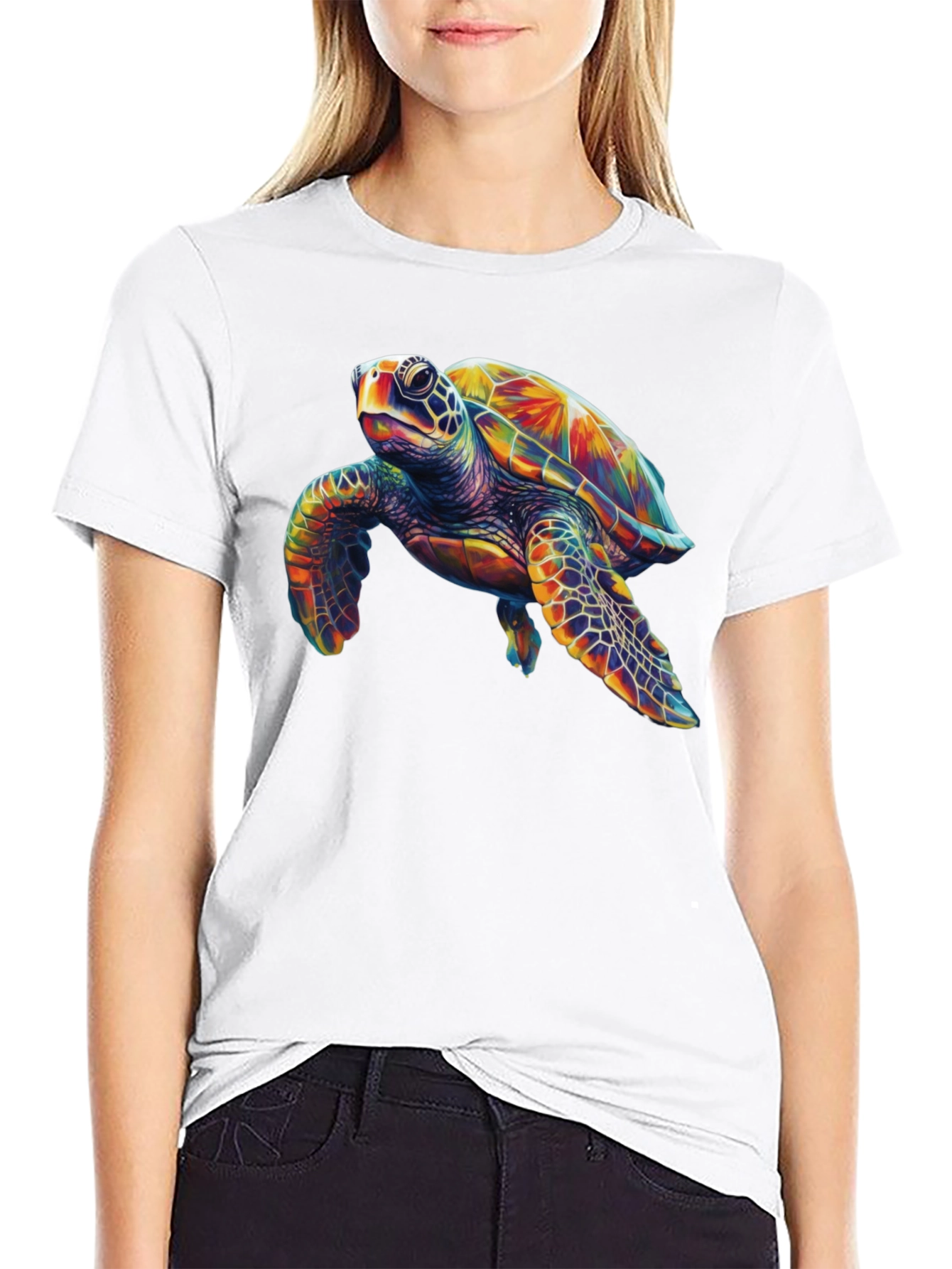 Sea Turtle Graphic Tee - Mens Black T-Shirt