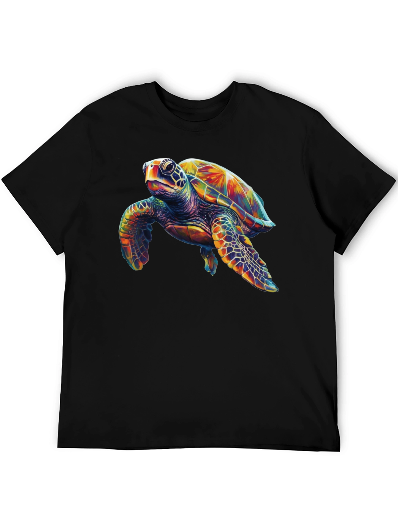Sea Turtle Graphic Tee - Mens Black T-Shirt
