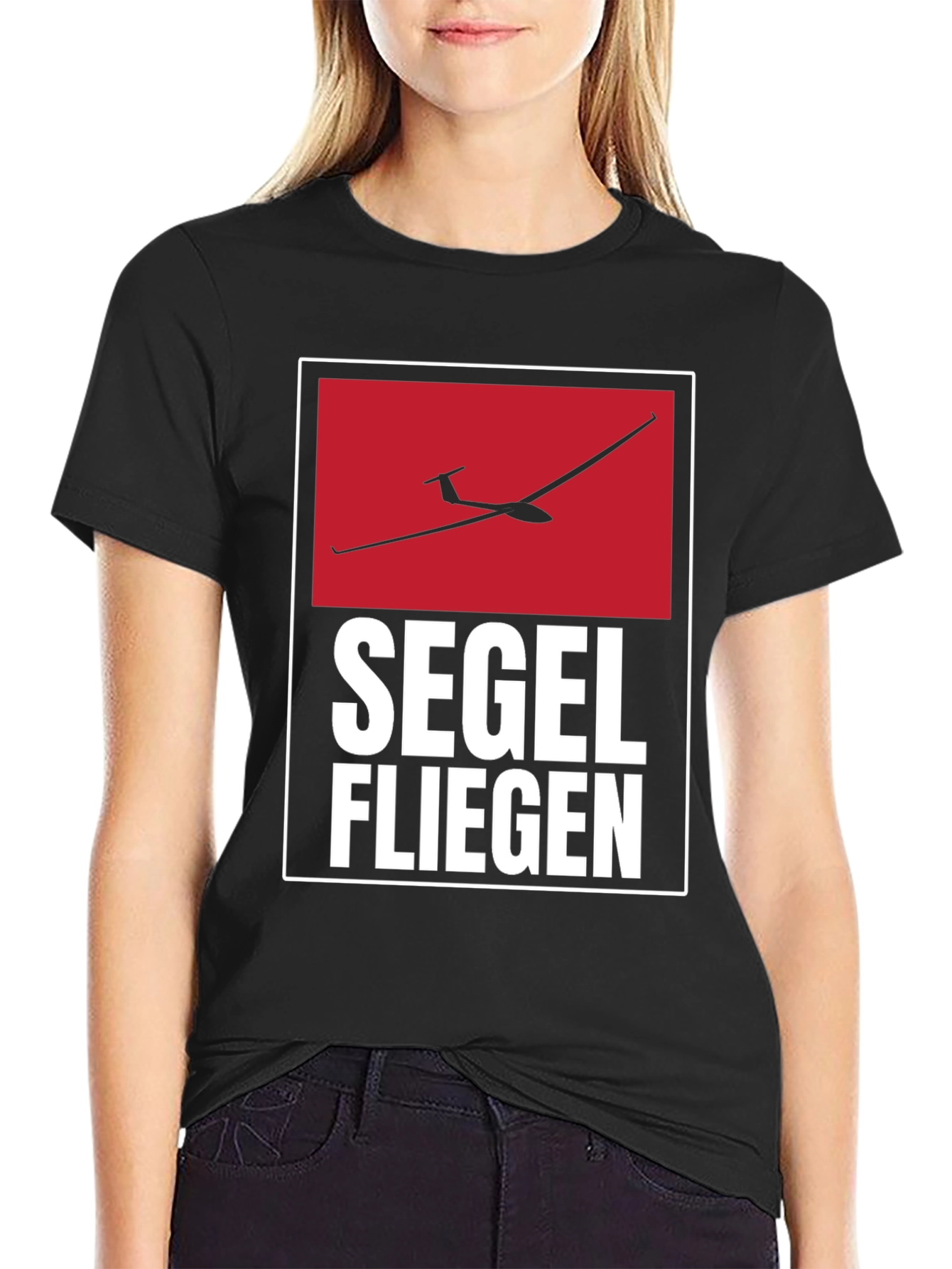 Segelfliegen Glider T-Shirt - Black